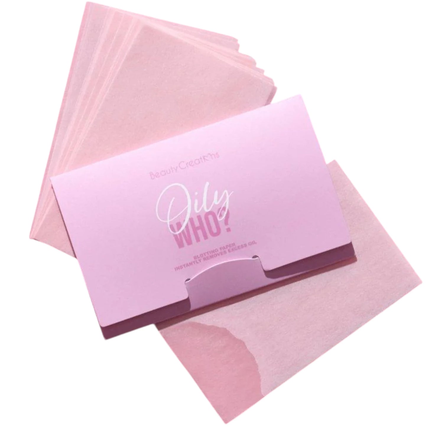 Papel Secante Oily Who? Beauty Creations  | Cosméticos al por Mayor