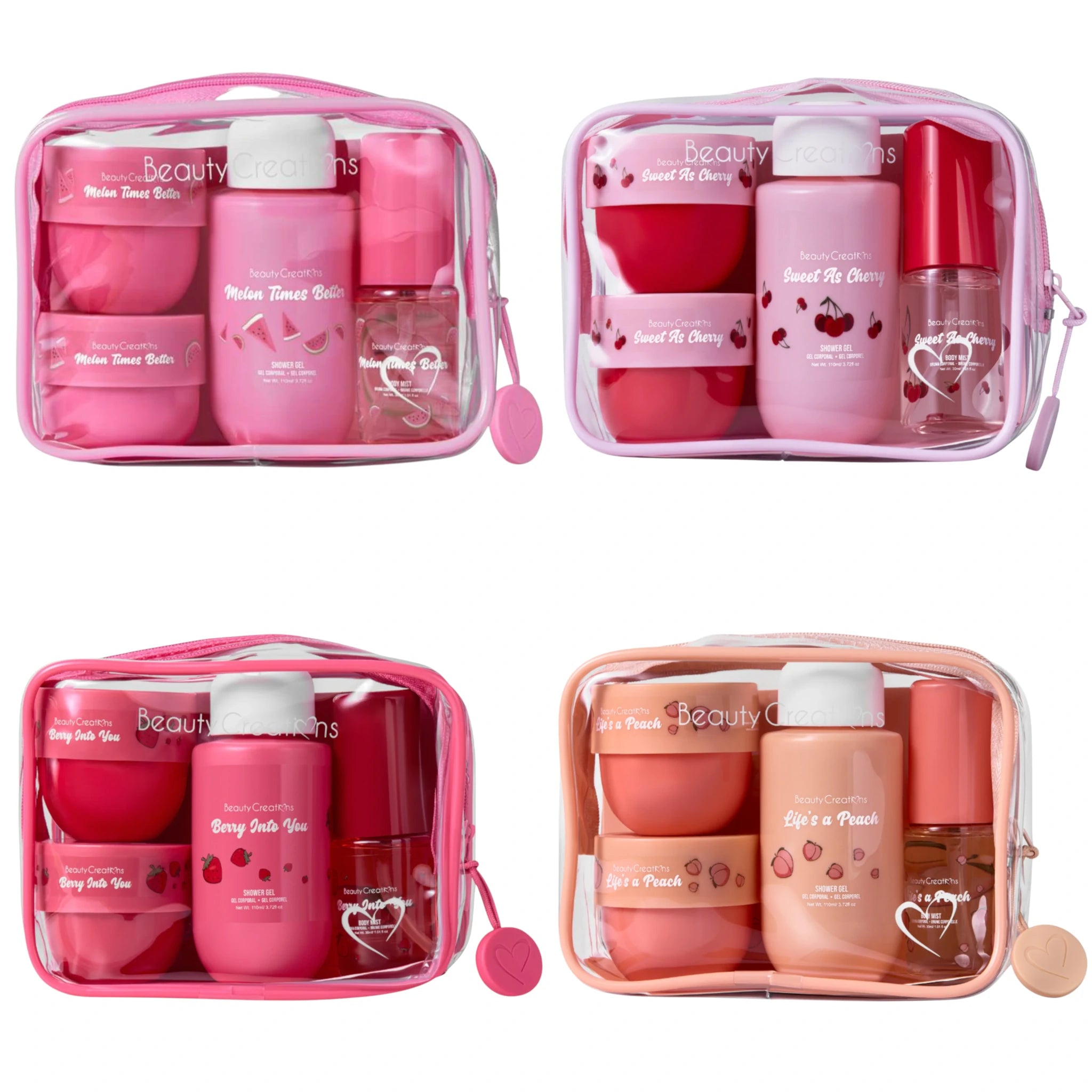 Sets de Viaje Sweet Dose Fruity Beauty Creations | Cosméticos al por Mayor