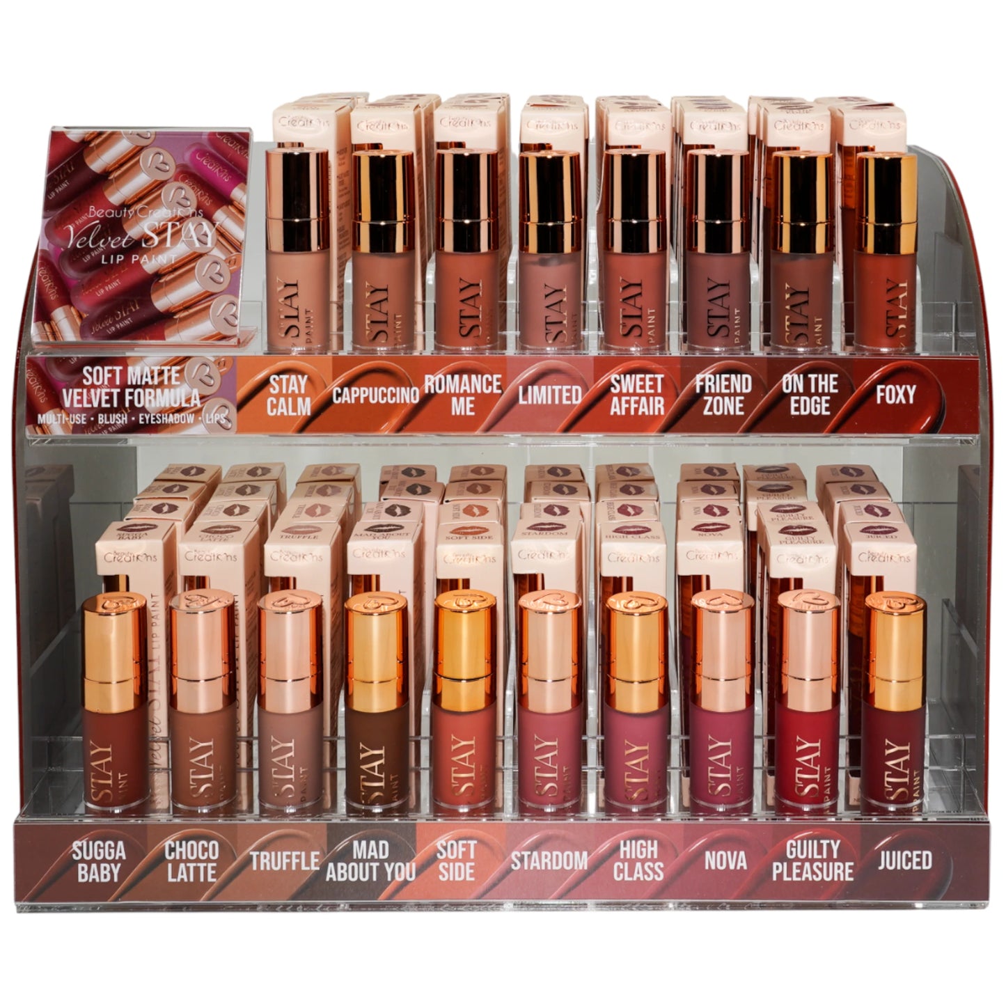 Lápiz Labial Velvet Stay - Beauty Creations | Cosméticos al por Mayor