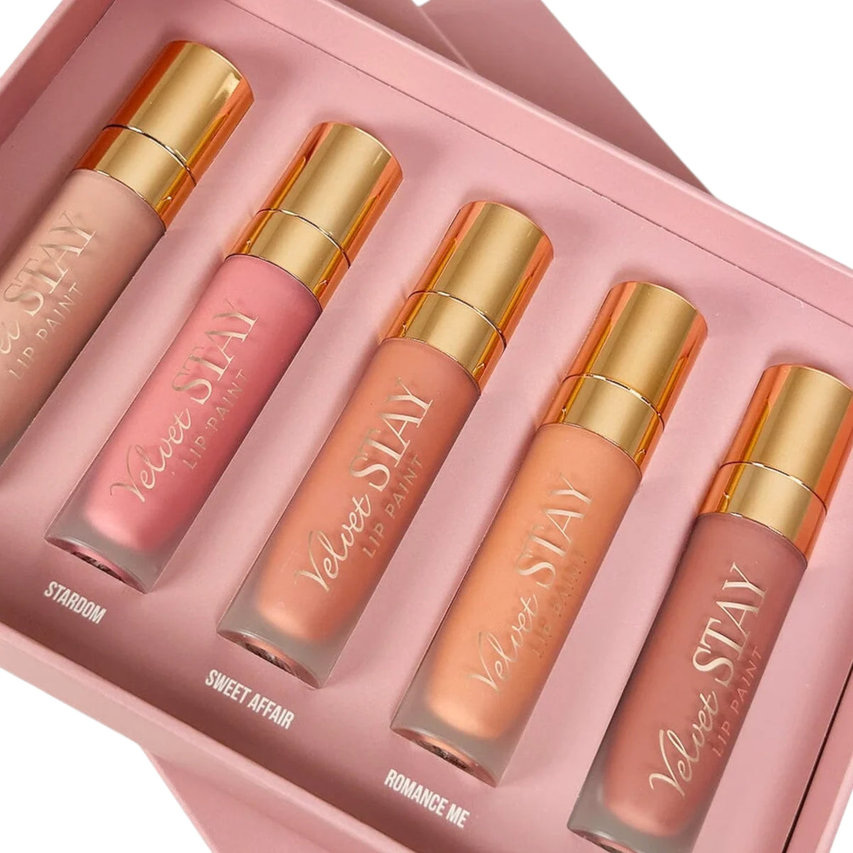 Set de Labiales Velvet Stay Beauty Creations | Cosméticos al por Mayor
