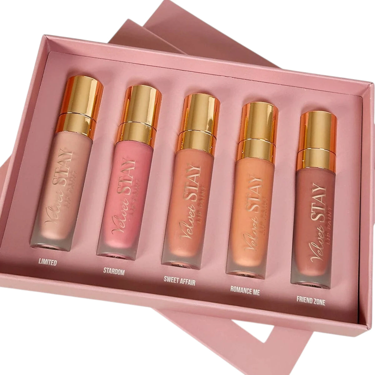 Set de Labiales Velvet Stay Beauty Creations | Cosméticos al por Mayor