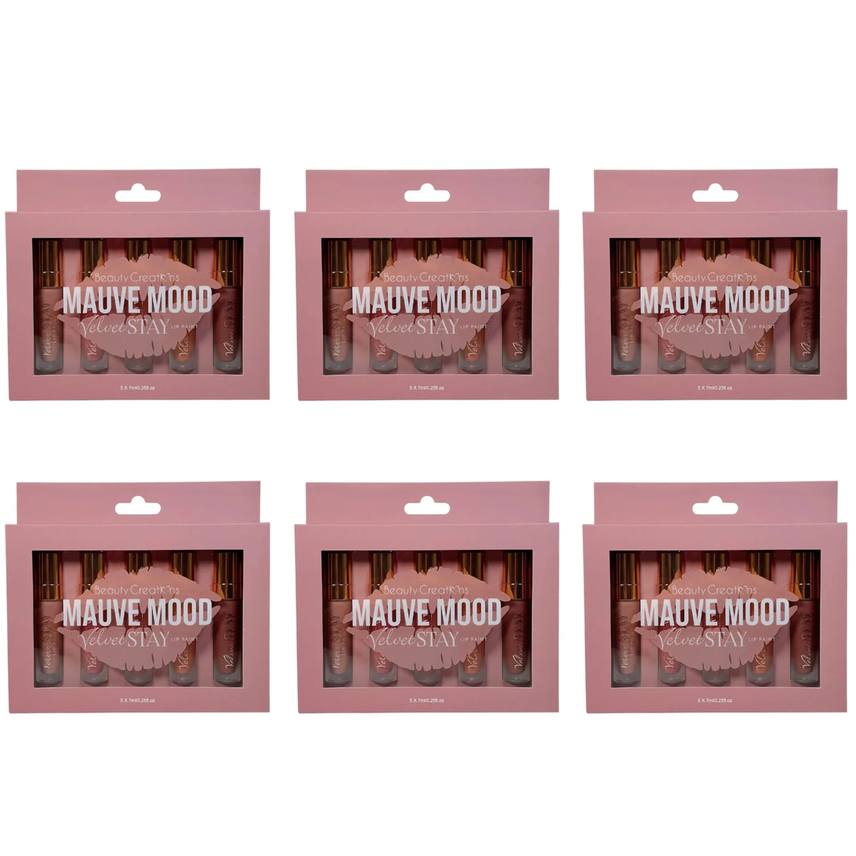 Set de Labiales Velvet Stay Beauty Creations | Cosméticos al por Mayor