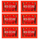 Sets de Brillos de Labios Velvet Stay Red Desire Beauty Creations - Venta al por Mayor 6 Sets (VSLP-SET2)