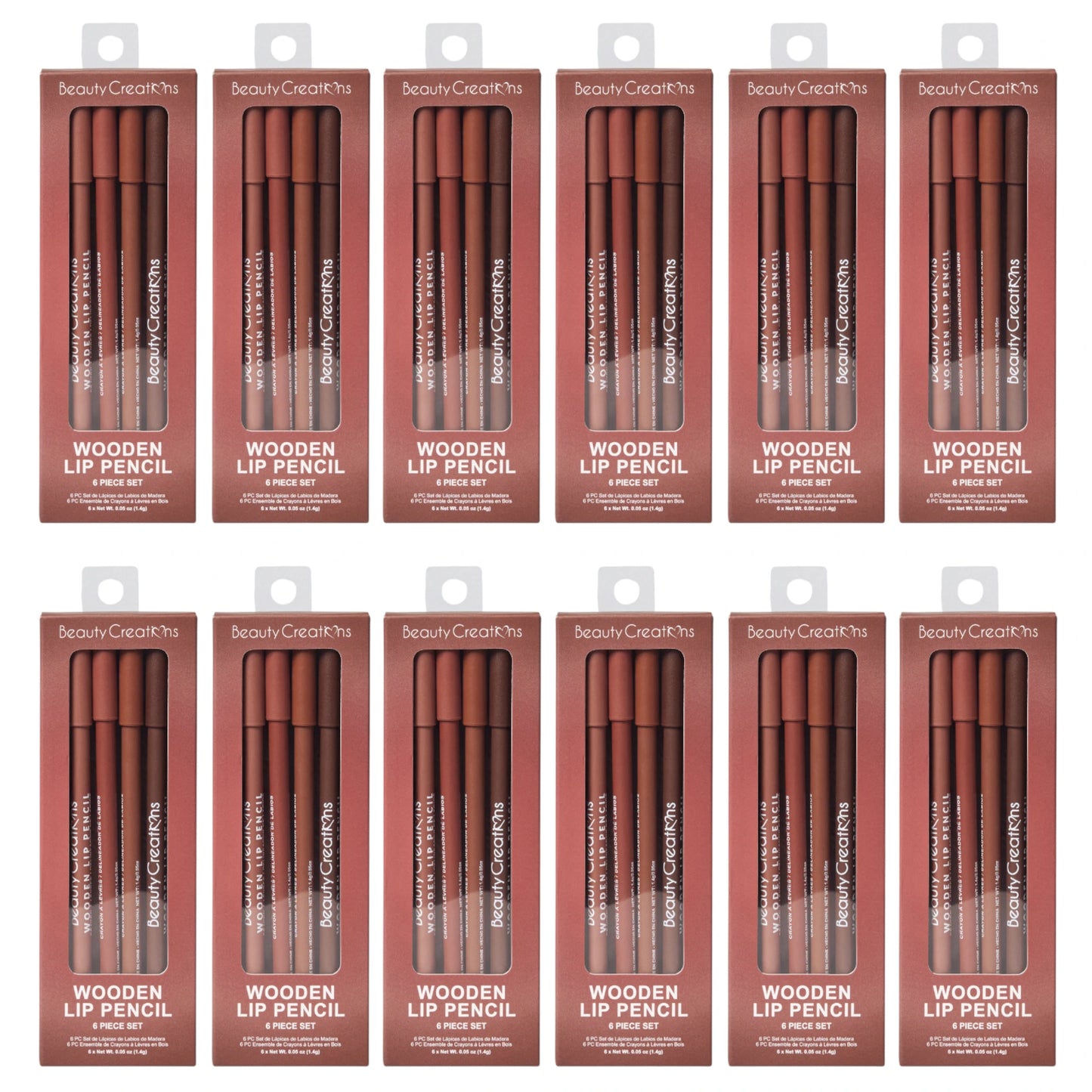 Set de Lápiz Labial Nude Beauty Creations | Cosméticos al por Mayor