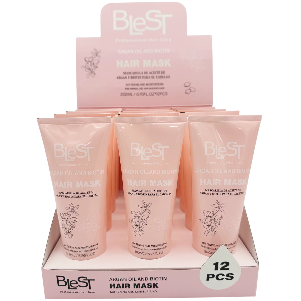 Mascarilla Capilar con Argán y Biotina Blest | Cosméticos al por Mayor
