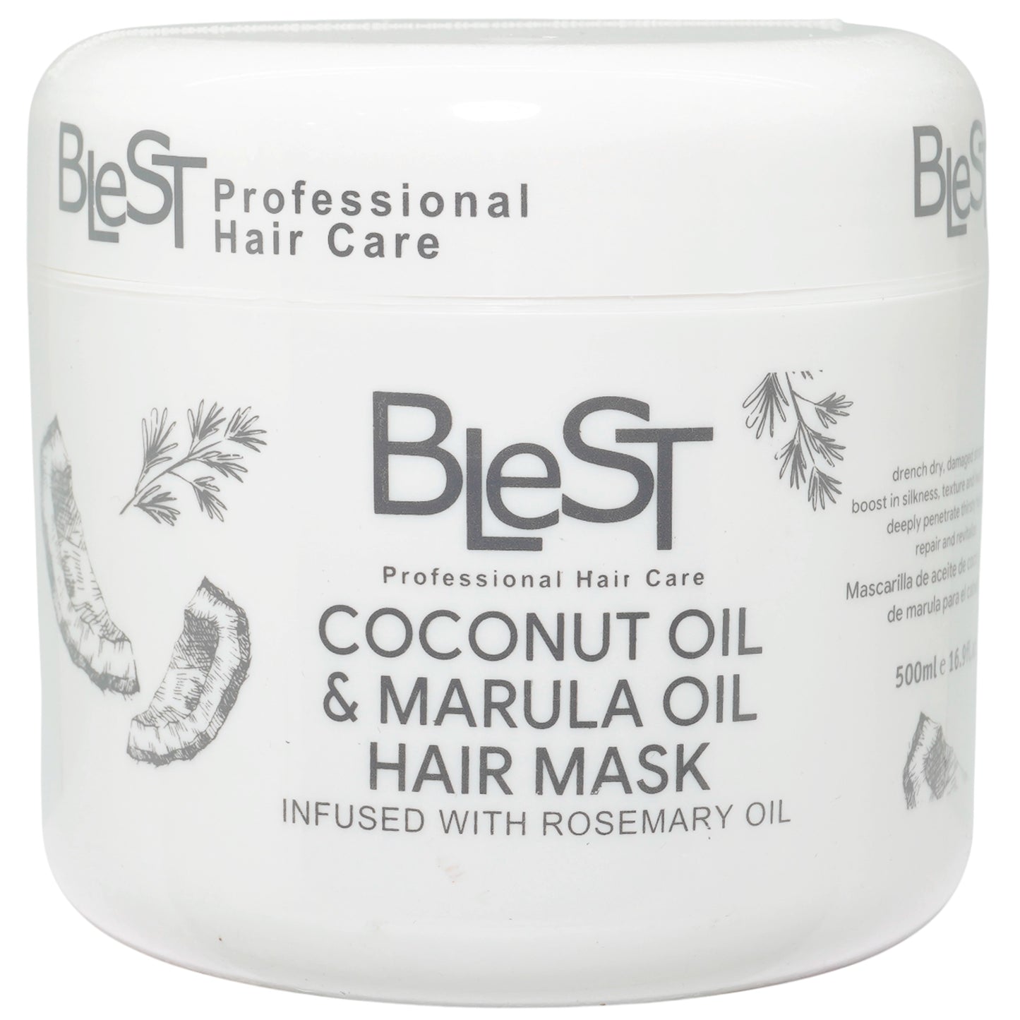 Mascarilla Capilar de Aceite de Coco Blest | Cosméticos al por Mayor