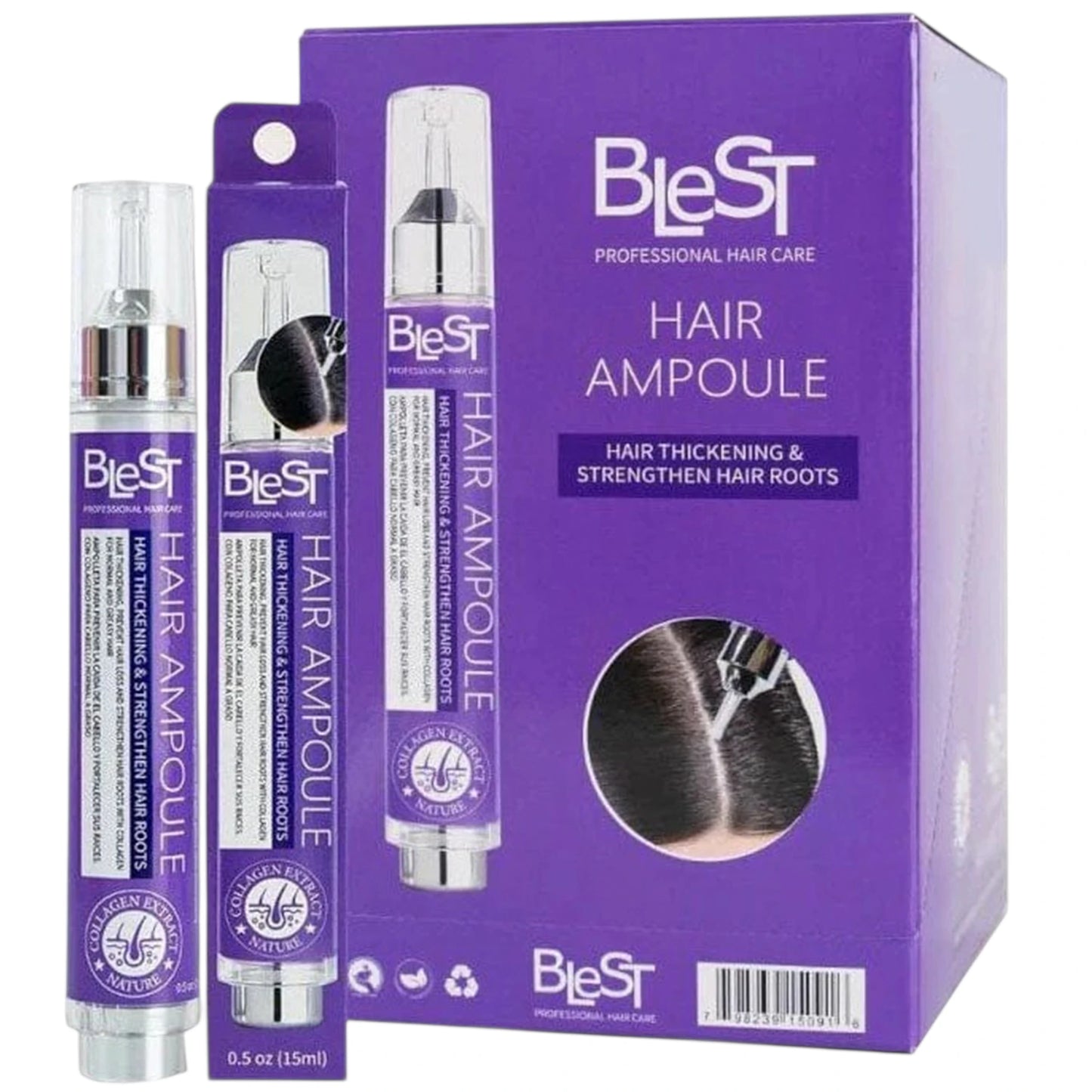Ampolla para dar Volumen y Fortalecer Blest | Cosméticos al por Mayor