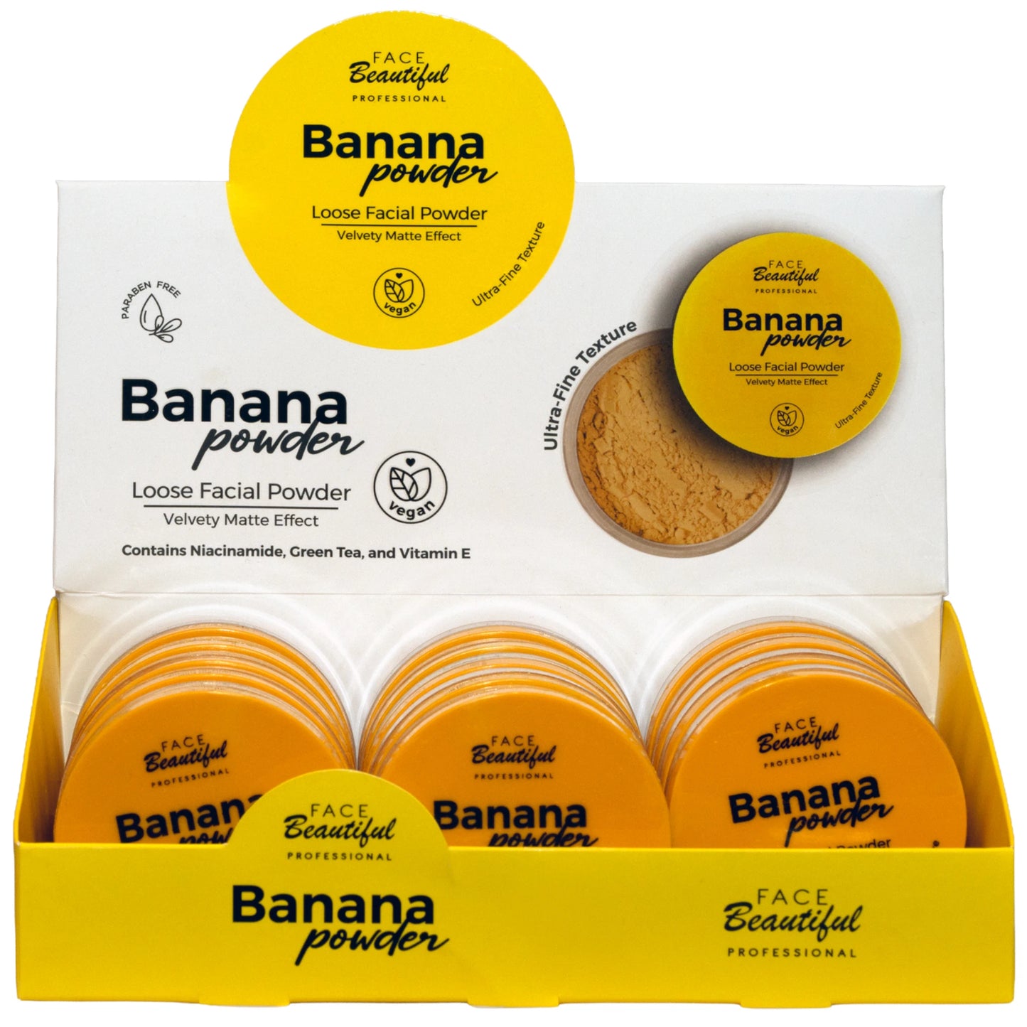 Polvos Sueltos Banana - Face Beautiful | Cosméticos al por Mayor