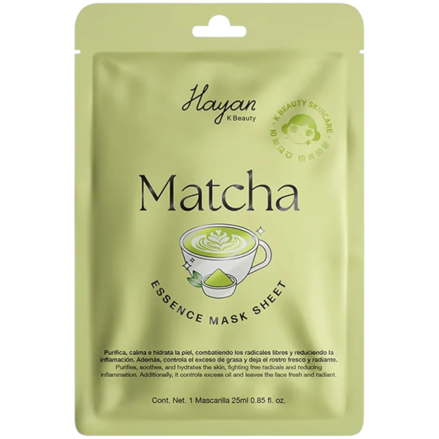 Mascarilla Facial Matcha - Hayan Cosmetics | Cosméticos al por Mayor
