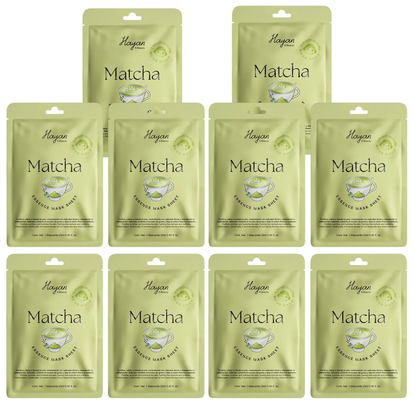 Mascarilla Facial Matcha - Hayan Cosmetics | Cosméticos al por Mayor