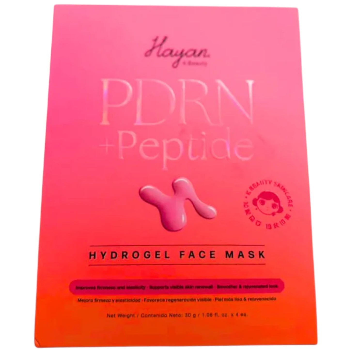 Mascarilla Hidrogel PDRN+Peptide Hayan Cosmetics | Cosméticos al por Mayor
