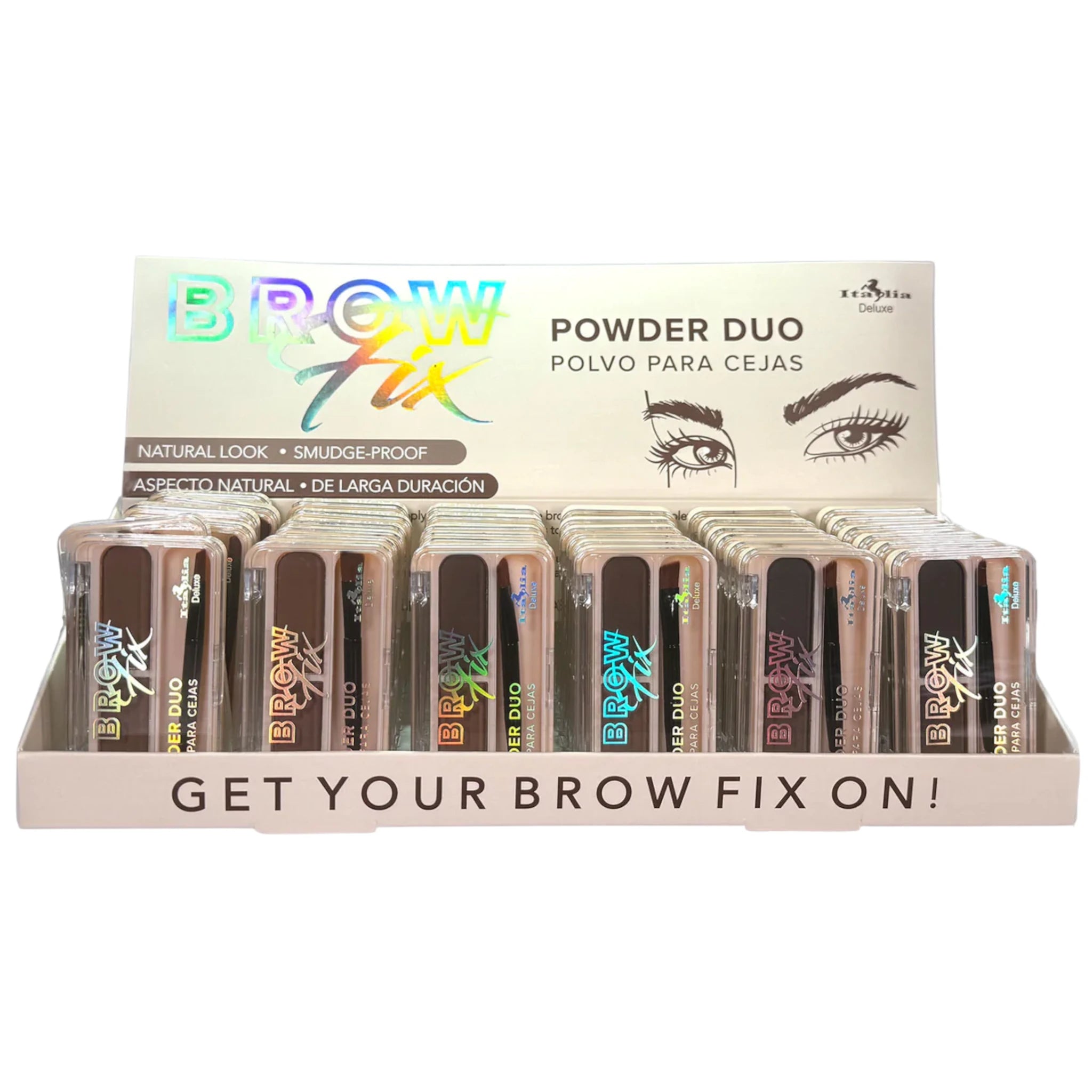 Dúo de Polvos para Cejas Italia Deluxe | Cosméticos al por Mayor