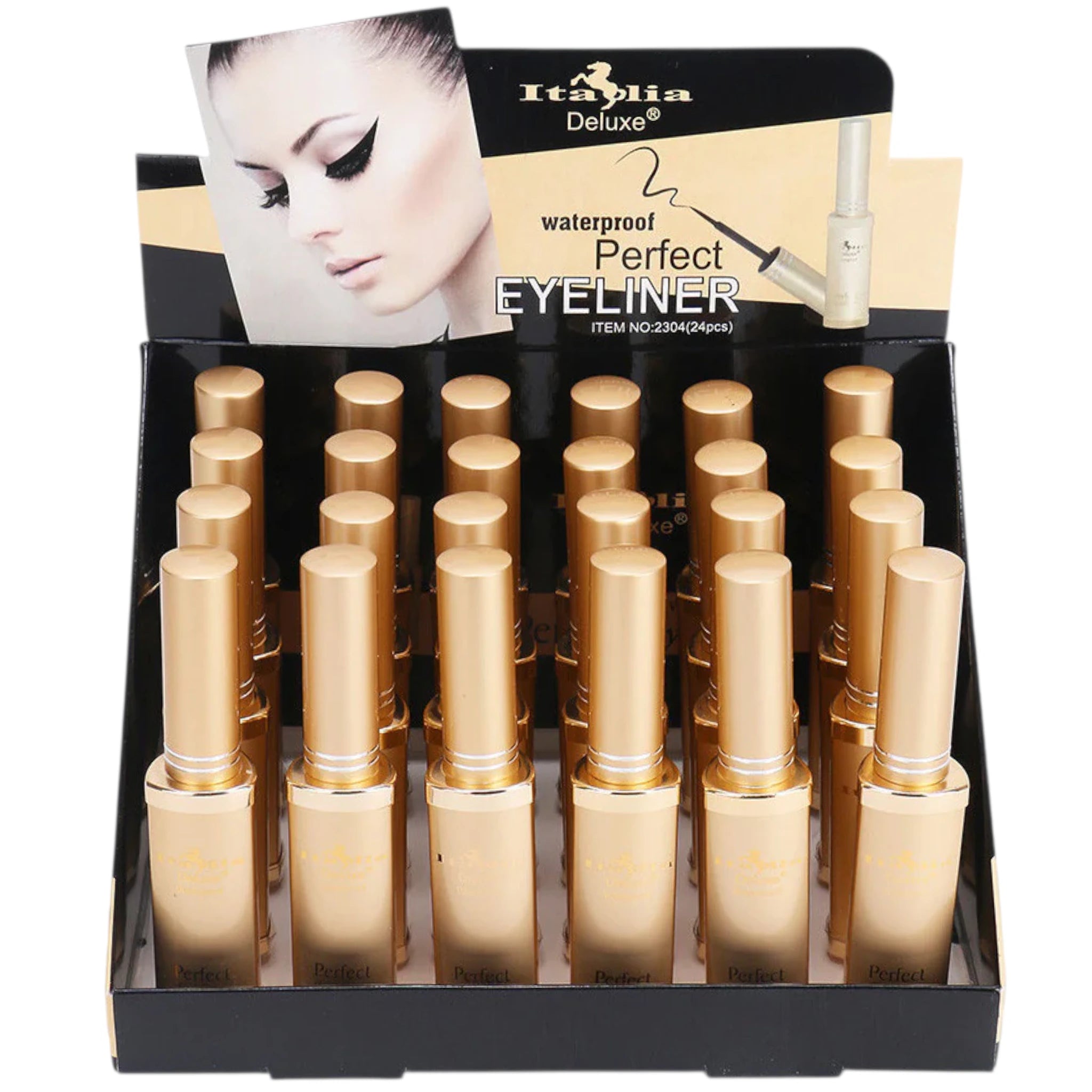 Delineador de ojos Negro Mate Italia Deluxe | Cosméticos al por Mayor