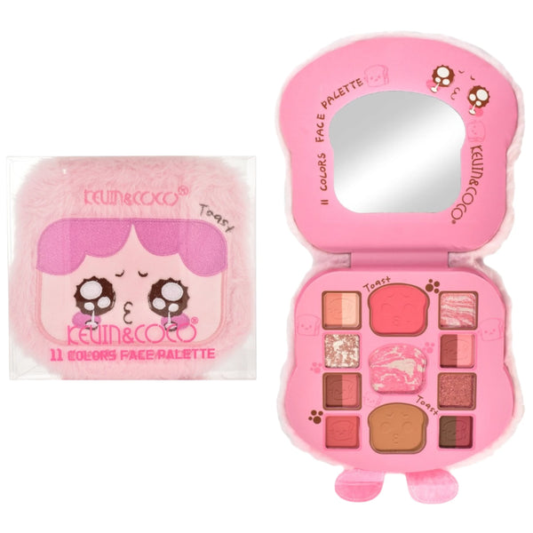 Paleta de 11 Colores Toast Kevin & Coco | Cosméticos al por Mayor