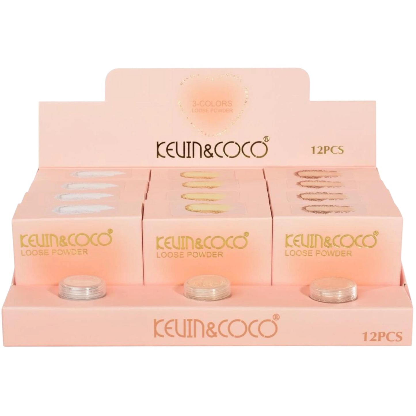 Polvos Sueltos 3 Colores - Kevin & Coco | Cosméticos al por Mayor