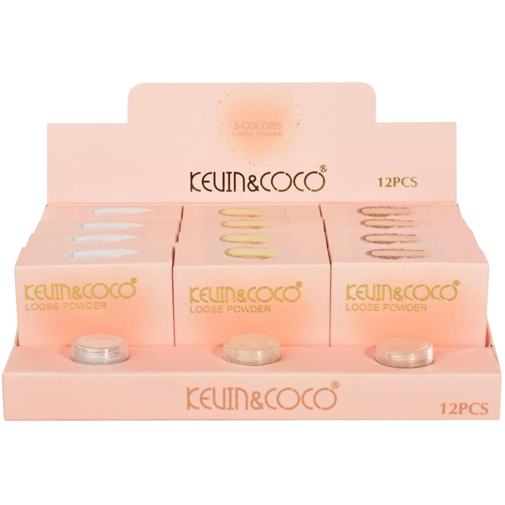 Polvos Sueltos 3 Colores - Kevin & Coco | Cosméticos al por Mayor