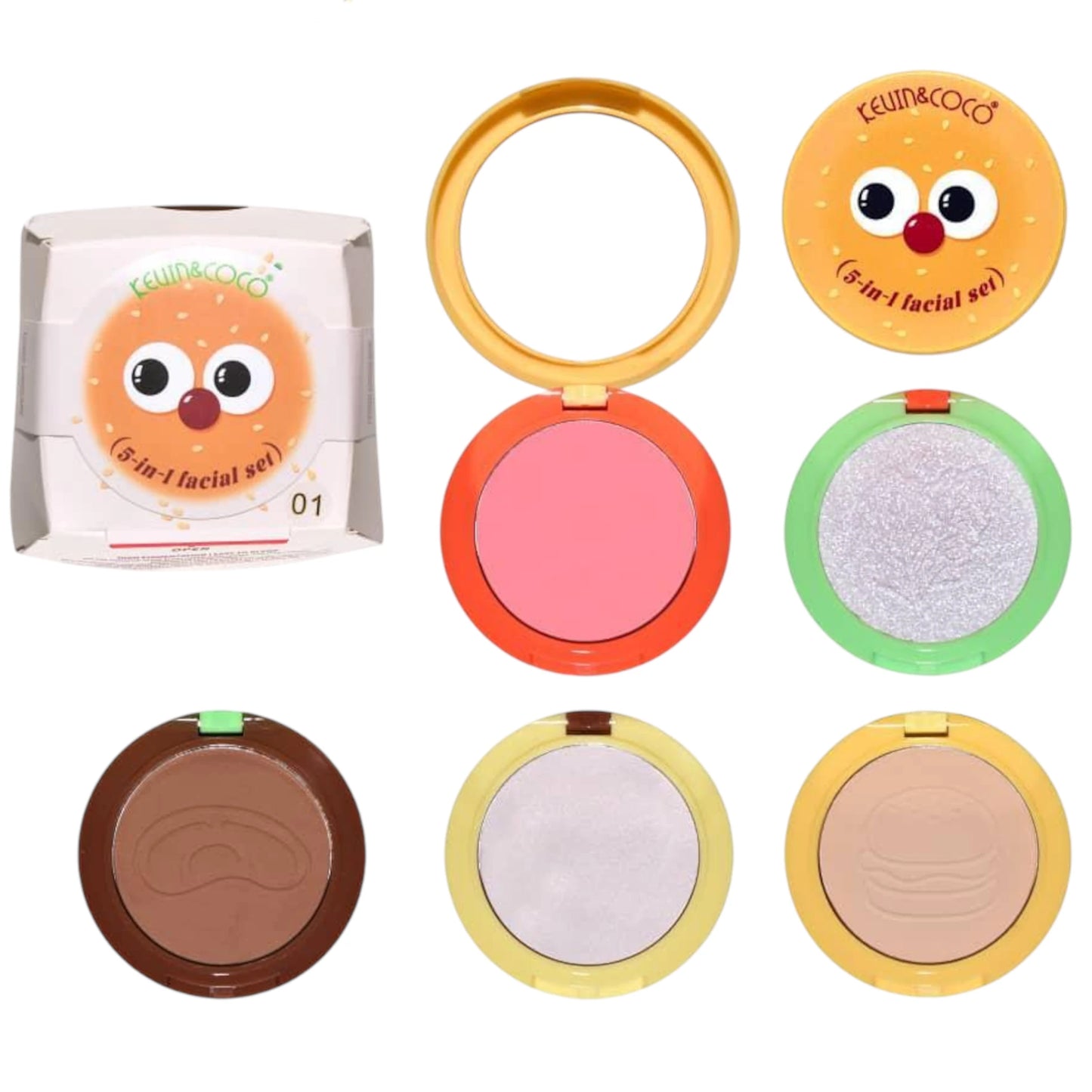Set Facial 5 en 1 - Kevin & Coco | Cosméticos al por Mayor
