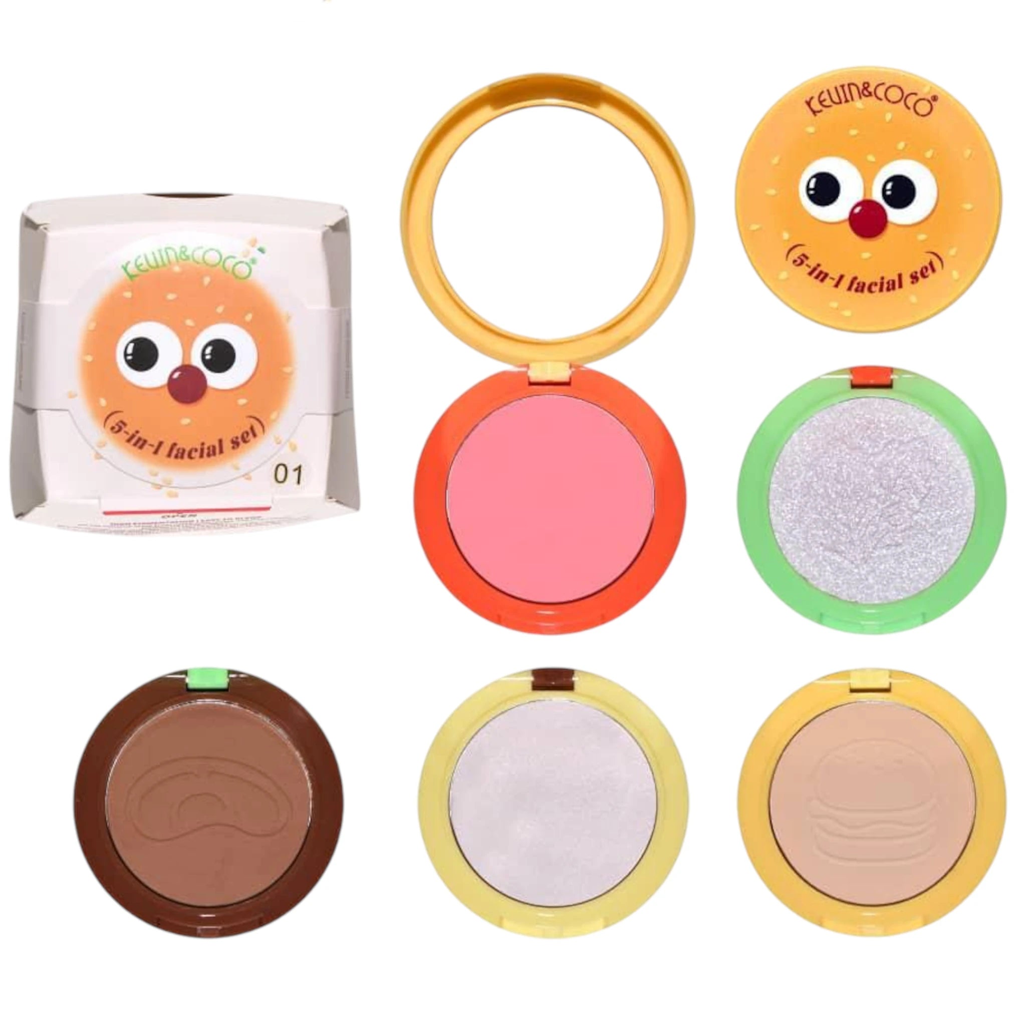 Set Facial 5 en 1 - Kevin & Coco | Cosméticos al por Mayor
