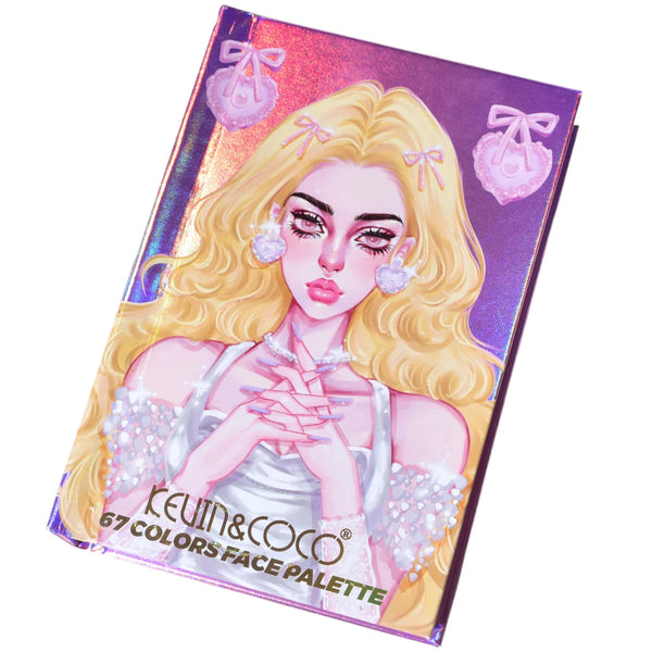 Paleta de 67 Colores para Rostro Kevin & Coco | Cosméticos al por Mayor
