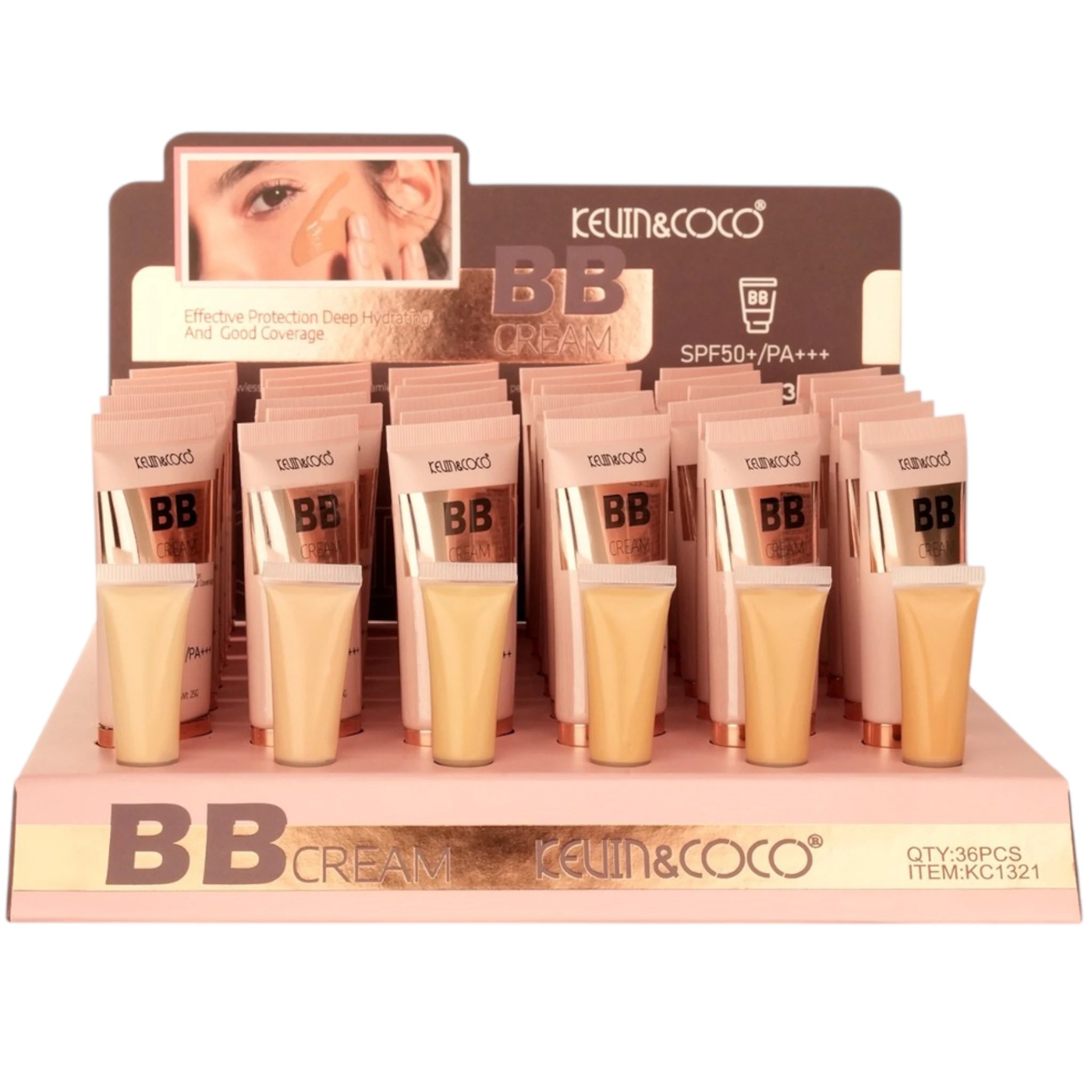 Base en Crema BB con SPF 50+ Kevin & Coco | Cosméticos al por Mayor