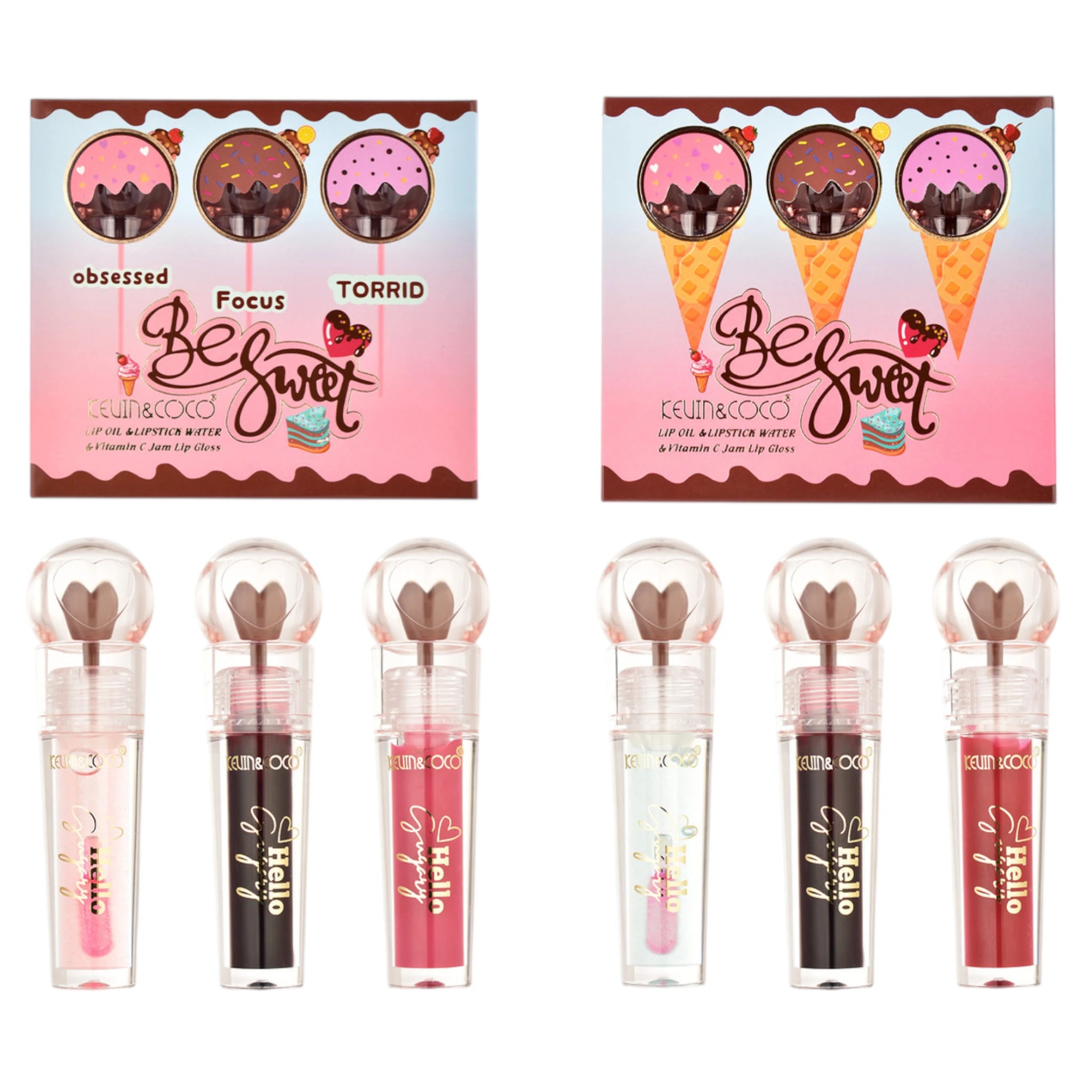 Aceite y Lápiz Labial Líquidos Kevin & Coco | Cosméticos al por Mayor