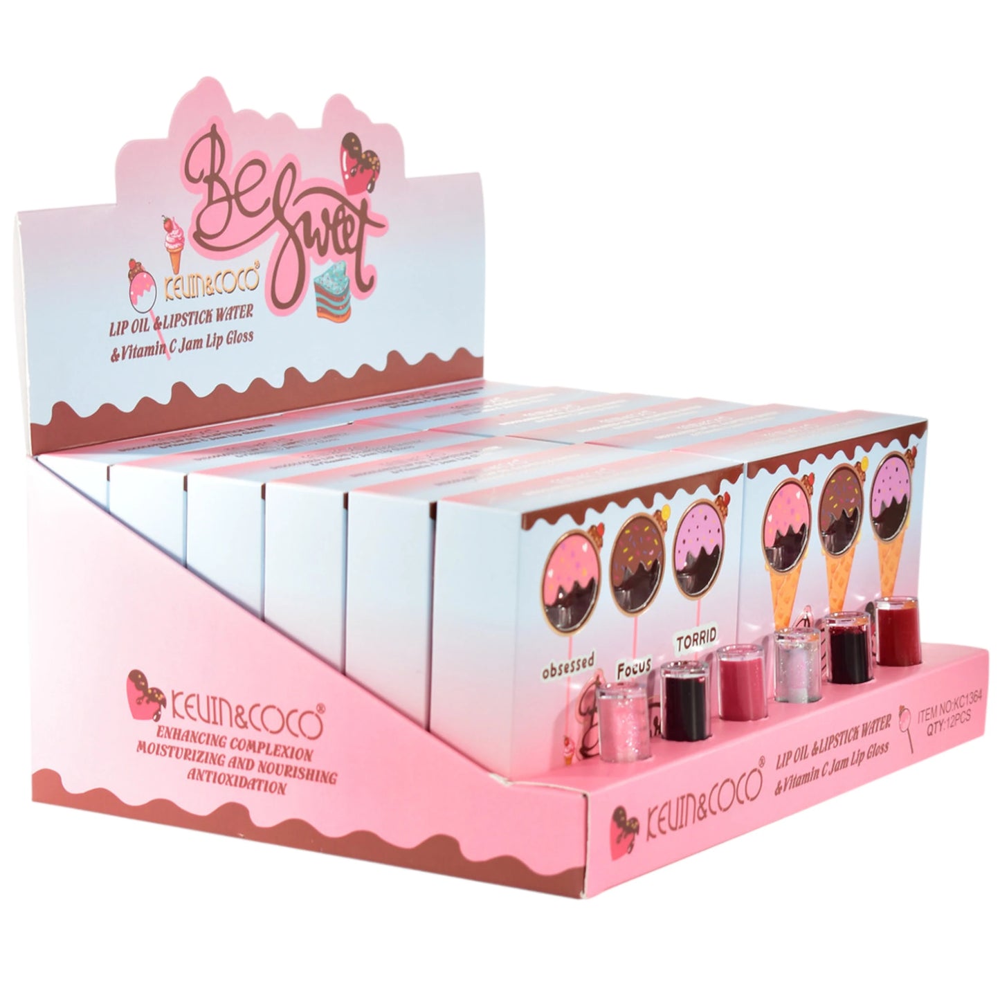 Aceite y Lápiz Labial Líquidos Kevin & Coco | Cosméticos al por Mayor