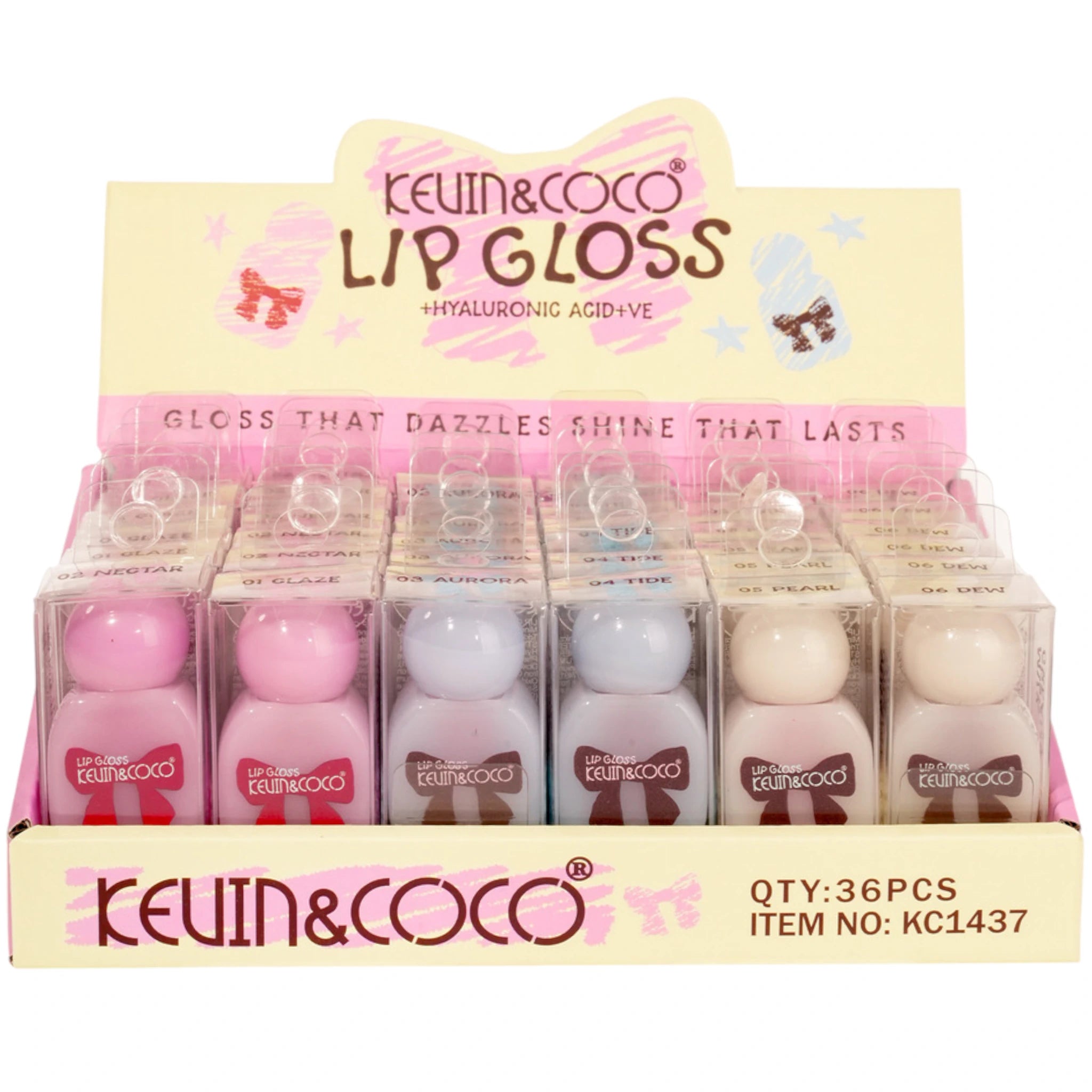 Brillo Labial Bow - Kevin & Coco | Cosméticos al por Mayor