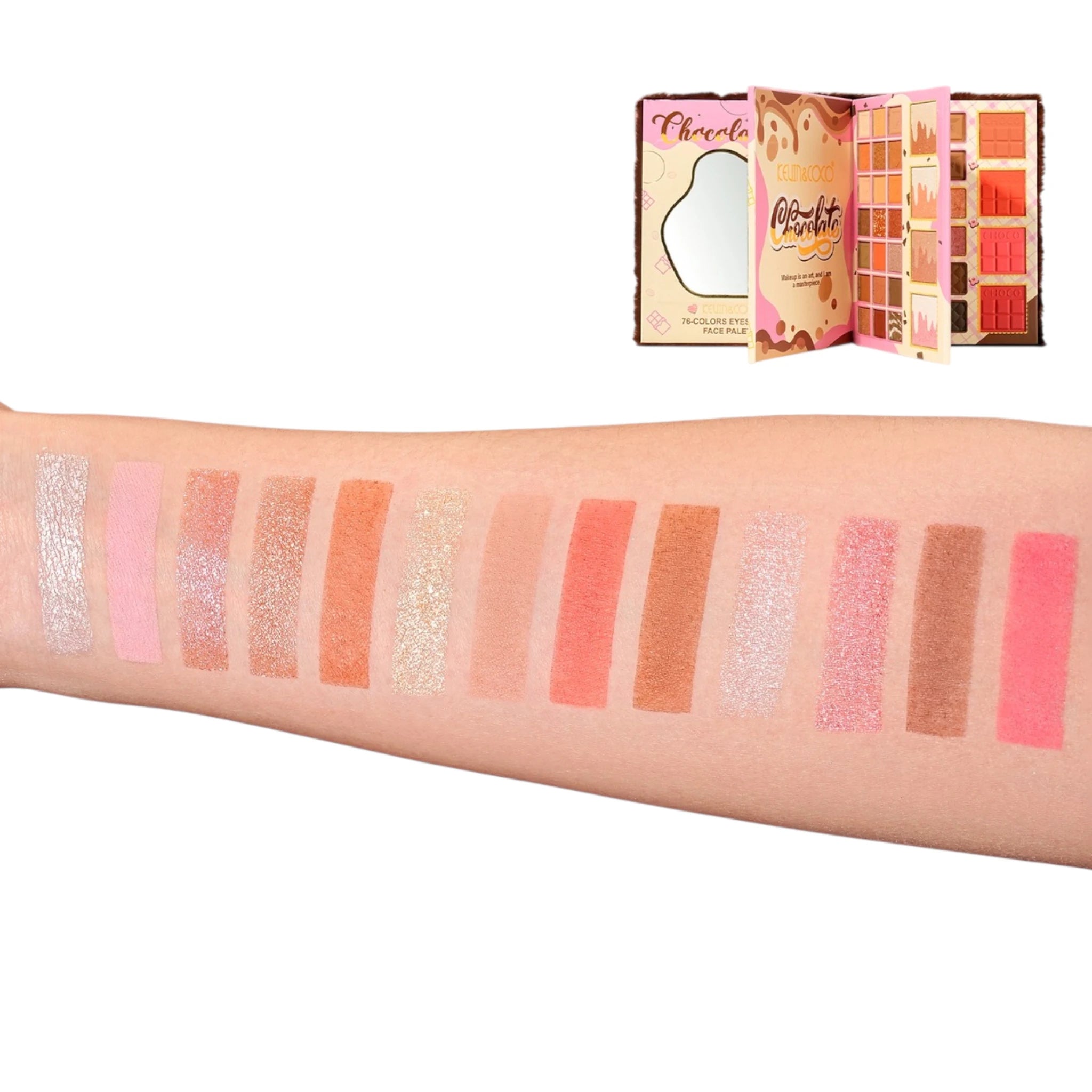 Paleta de Sombras Chocolate Kevin & Coco | Cosméticos al por Mayor