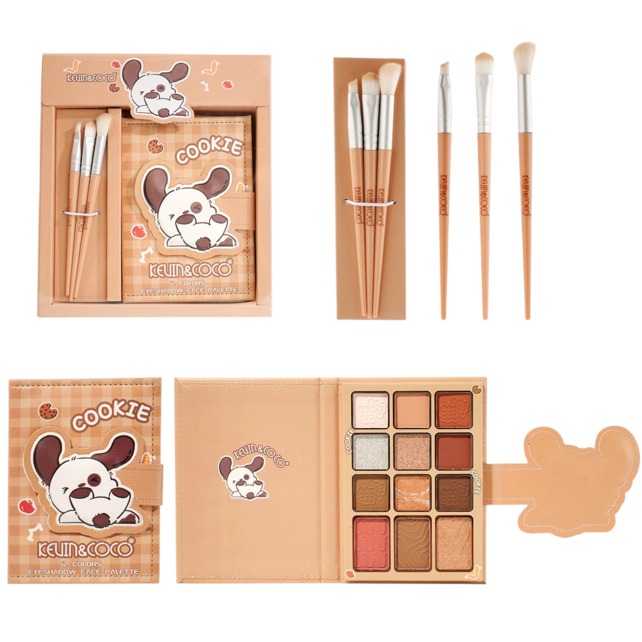 Paleta de Sombras Cookie Kevin & Coco | Cosméticos al por Mayor