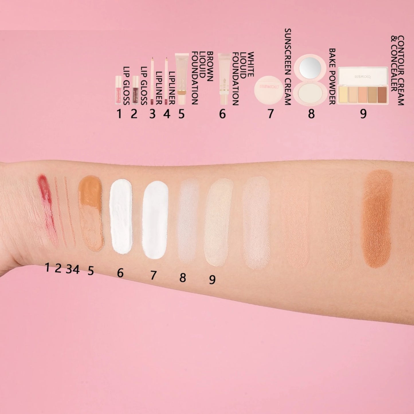 Set de Cosméticos Caja Rosa Kevin & Coco | Cosméticos al por Mayor