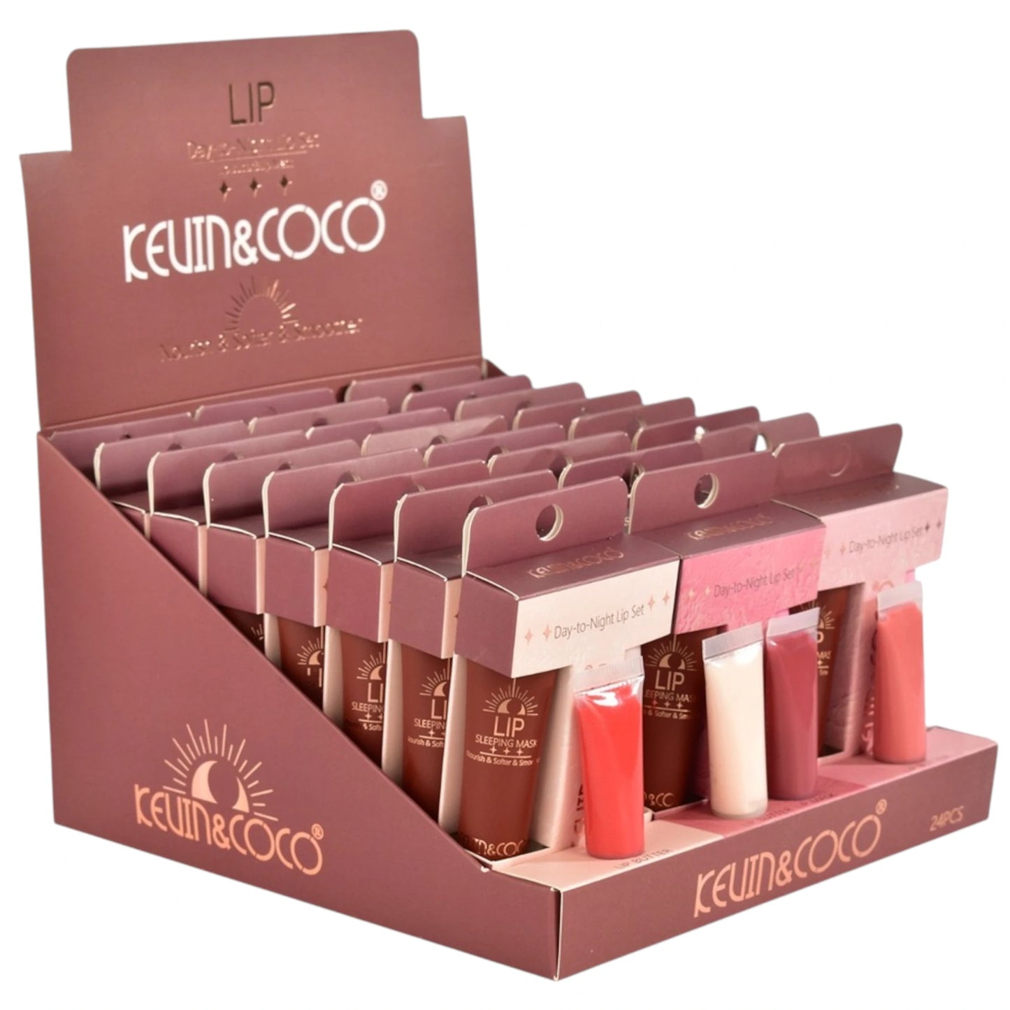Set de Labiales Day-To-Night Kevin & Coco | Cosméticos al por Mayor