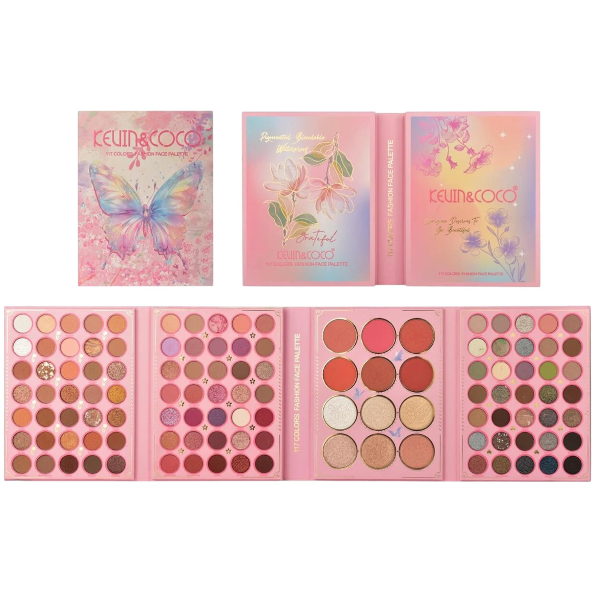 Paleta de Sombras Fashion Face Kevin & Coco | Cosméticos al por Mayor