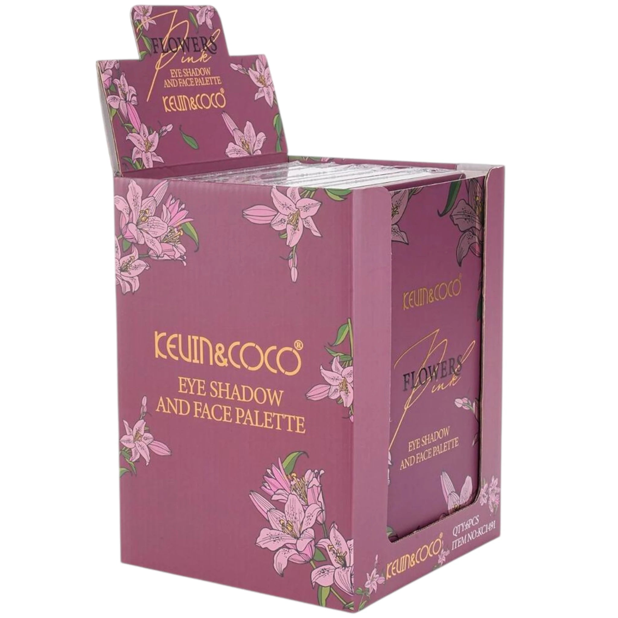 Paleta de Sombras de Ojos y Rostro Kevin & Coco | Cosméticos al por Mayor