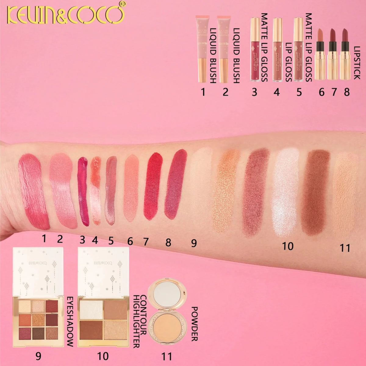 Set Maquillaje Bolsa de Viaje - Kevin & Coco | Cosméticos al por Mayor