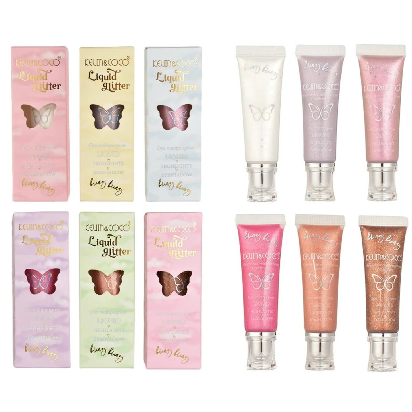 Glitter Líquido - Kevin & Coco | Cosméticos al por Mayor