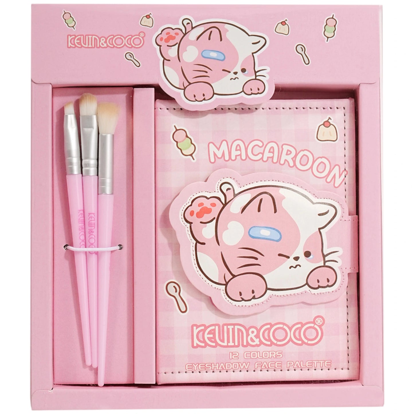 Paleta de Sombras Macaroon - Kevin & Coco | Cosméticos al por Mayor