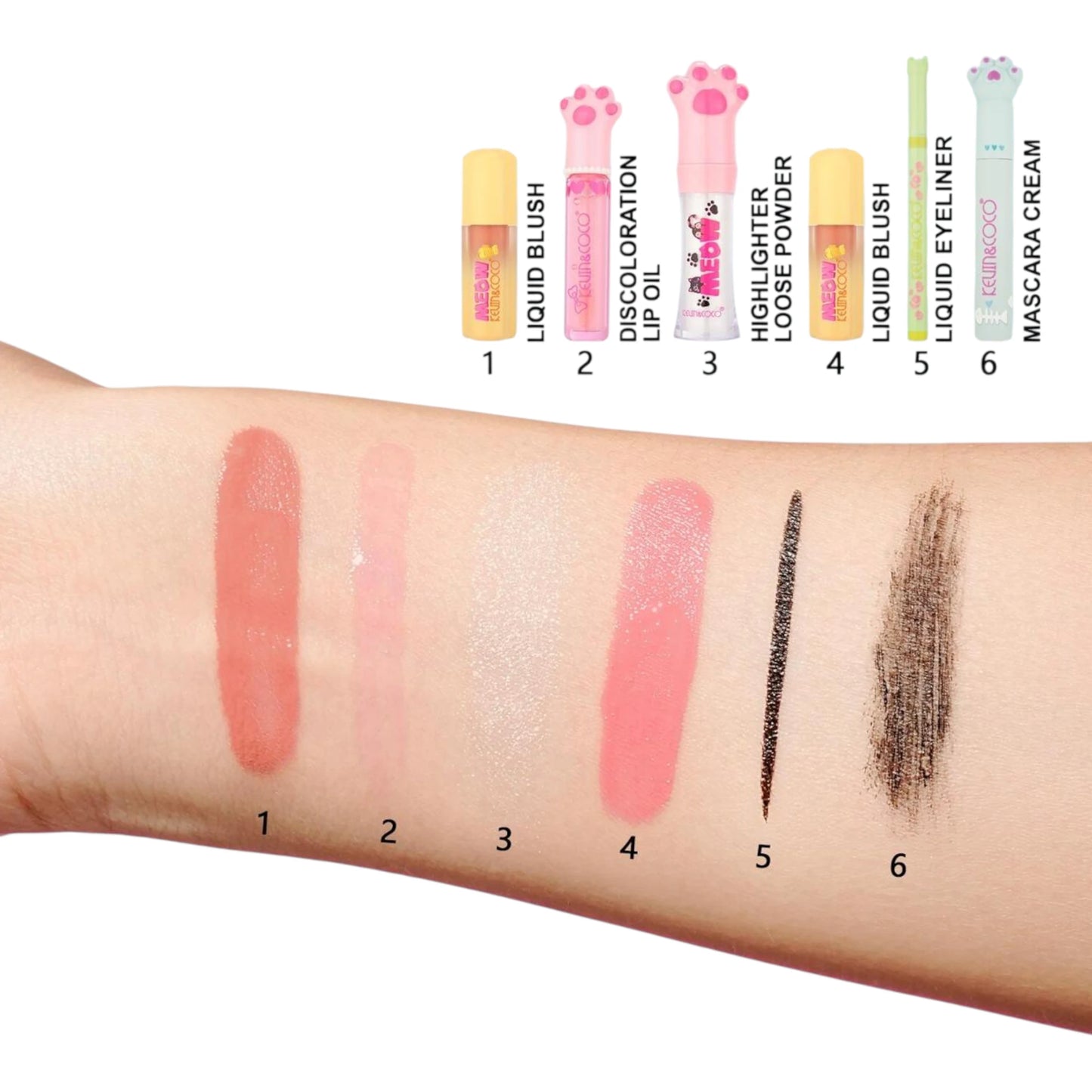 Set de Maquillaje Meow - Kevin & Coco | Cosméticos al por Mayor