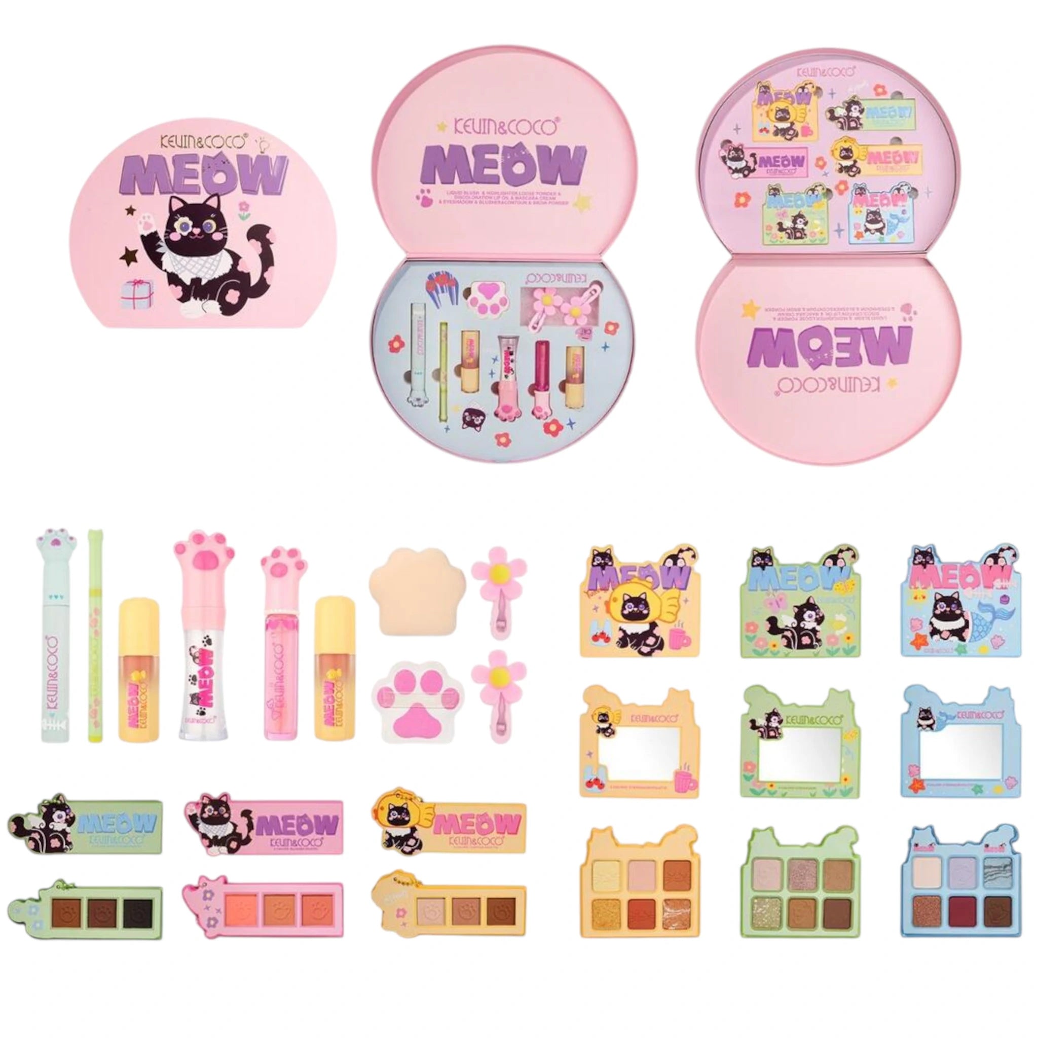 Set de Maquillaje Meow - Kevin & Coco | Cosméticos al por Mayor