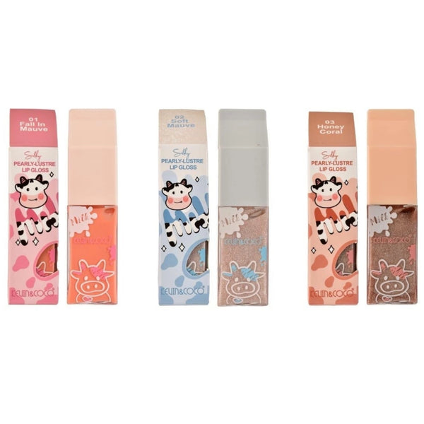 Pearly-Lustre Lip Gloss 1-3 - Kevin & Coco | Cosméticos al por Mayor