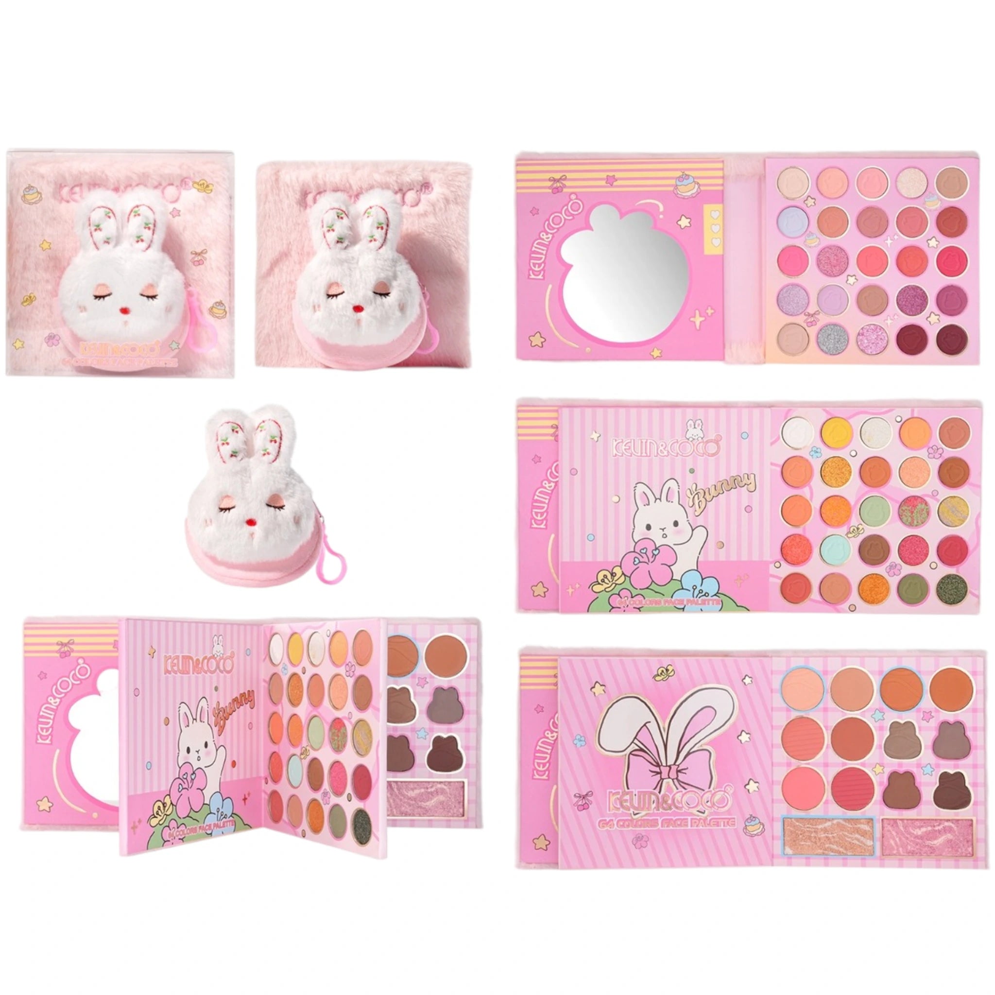 Paleta de Sombras Pink Plush Bunny Kevin & Coco | Cosméticos al por Mayor