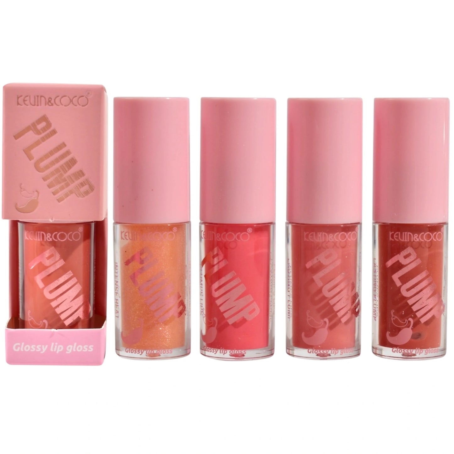 Brillo Labial Plump Glossy Kevin & Coco | Cosméticos al por Mayor