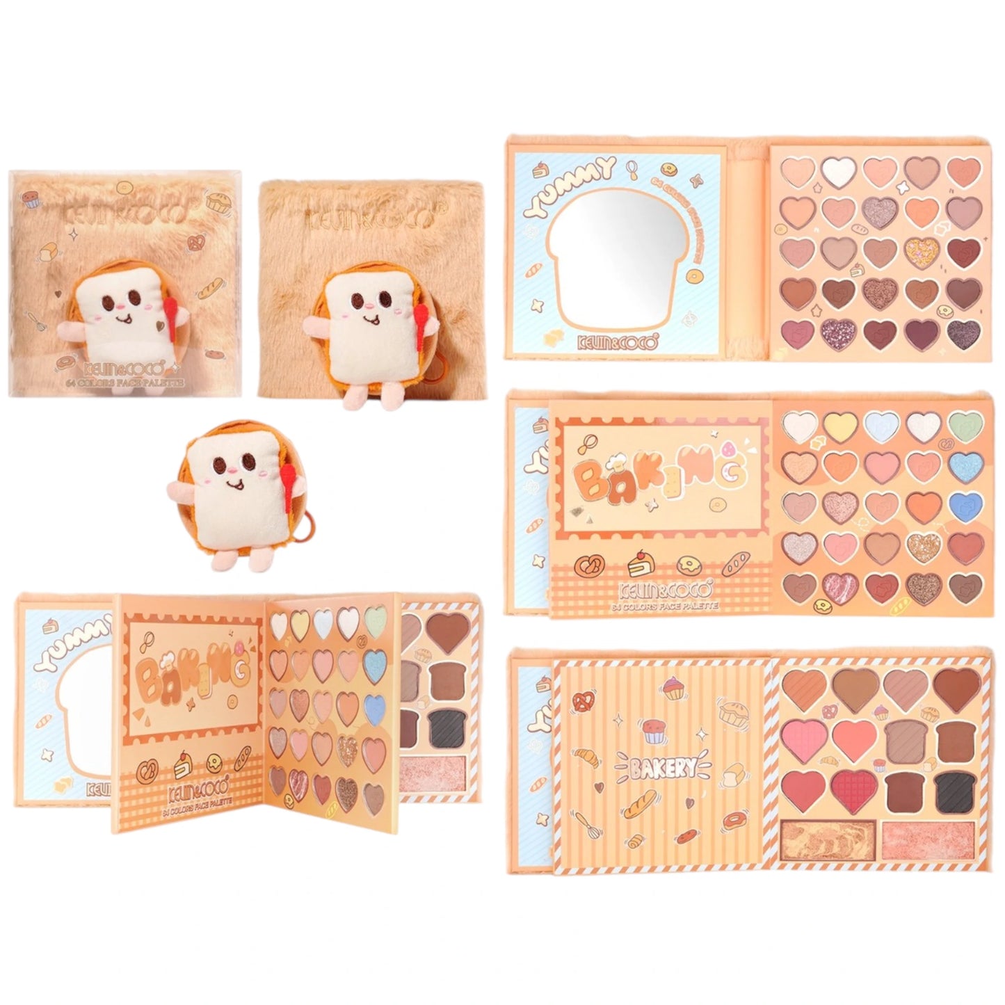 Paleta de Sombras Plush Bread Kevin & Coco | Cosméticos al por Mayor