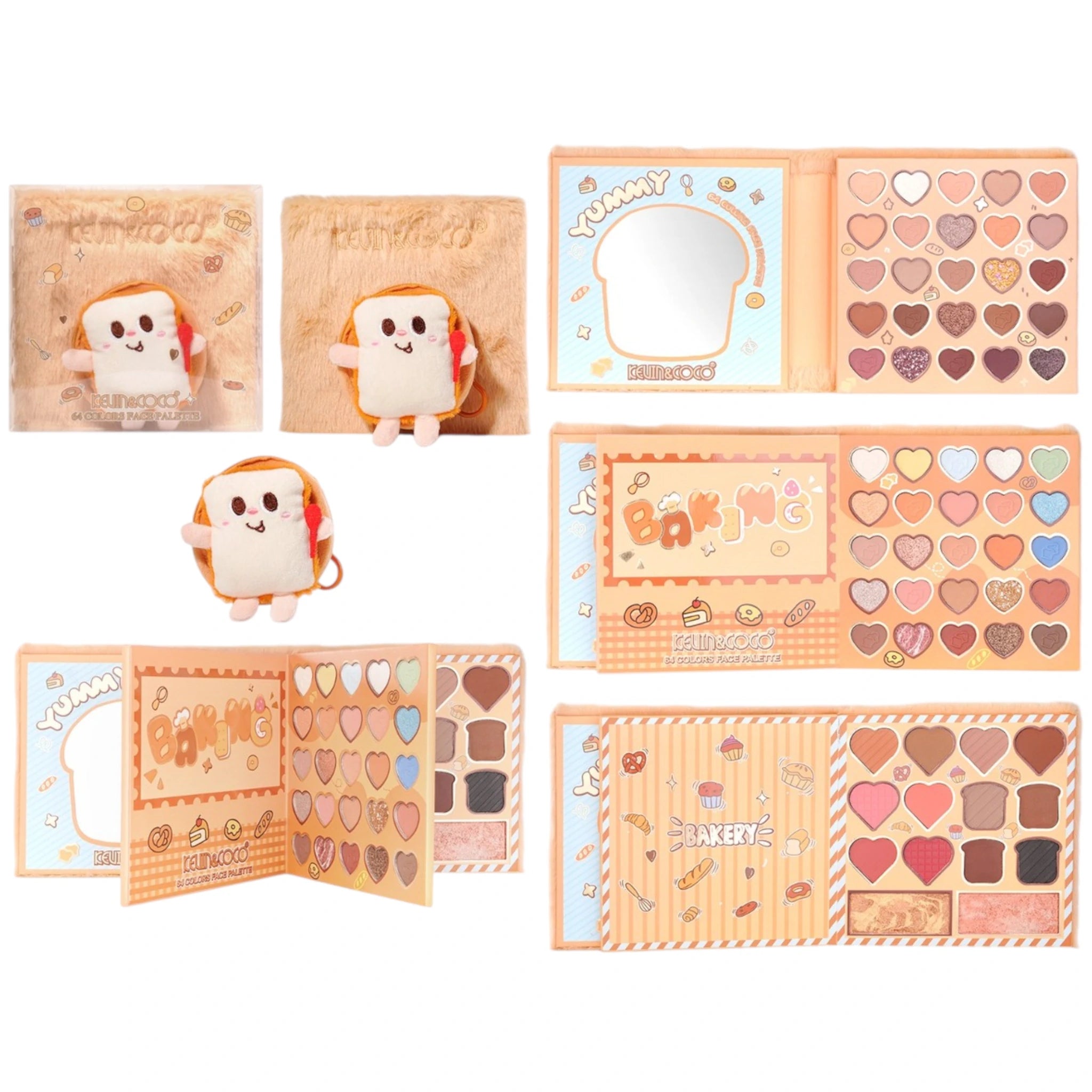 Paleta de Sombras Plush Bread Kevin & Coco | Cosméticos al por Mayor