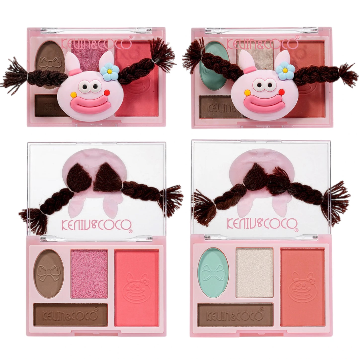 Sombras Rainbow Twisty Brai Rosa Kevin & Coco | Cosméticos al por Mayor