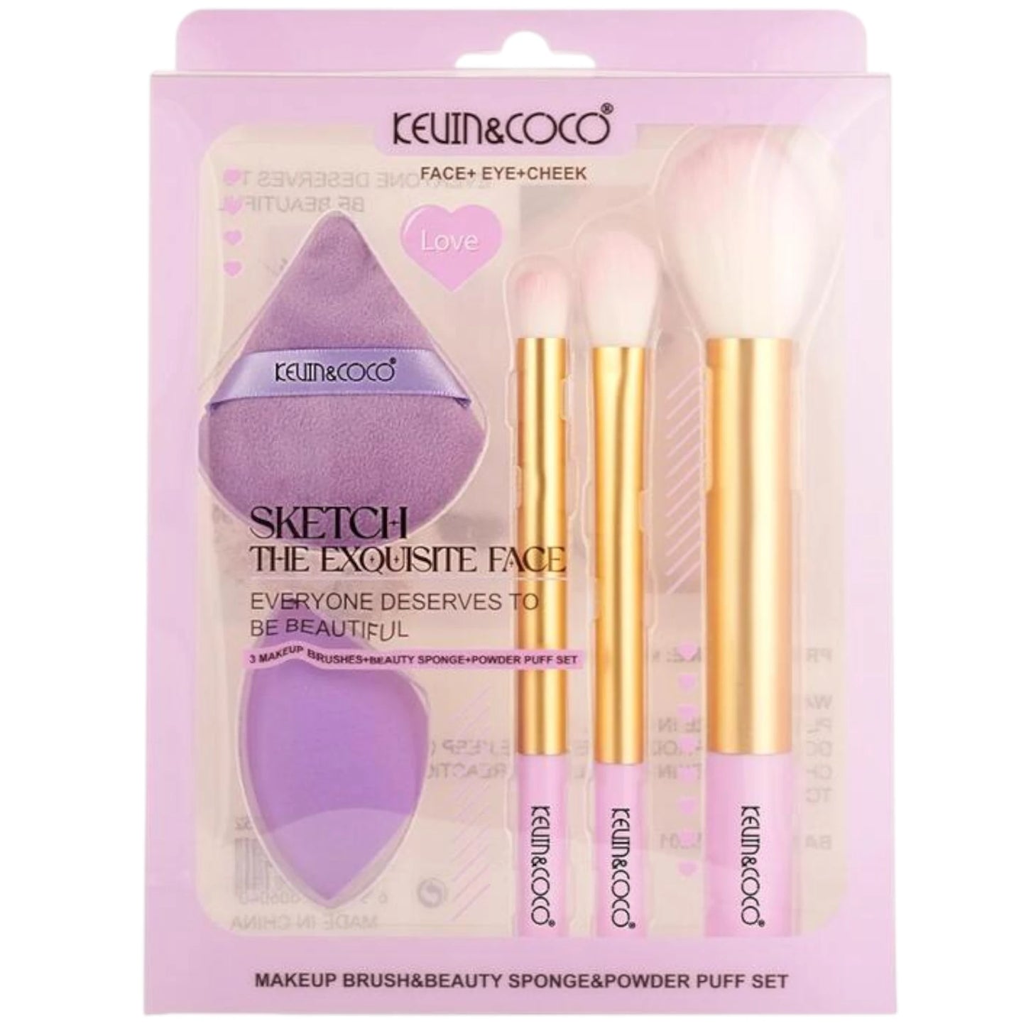 Set de Maquillaje Morado - Kevin & Coco | Cosméticos al por Mayor