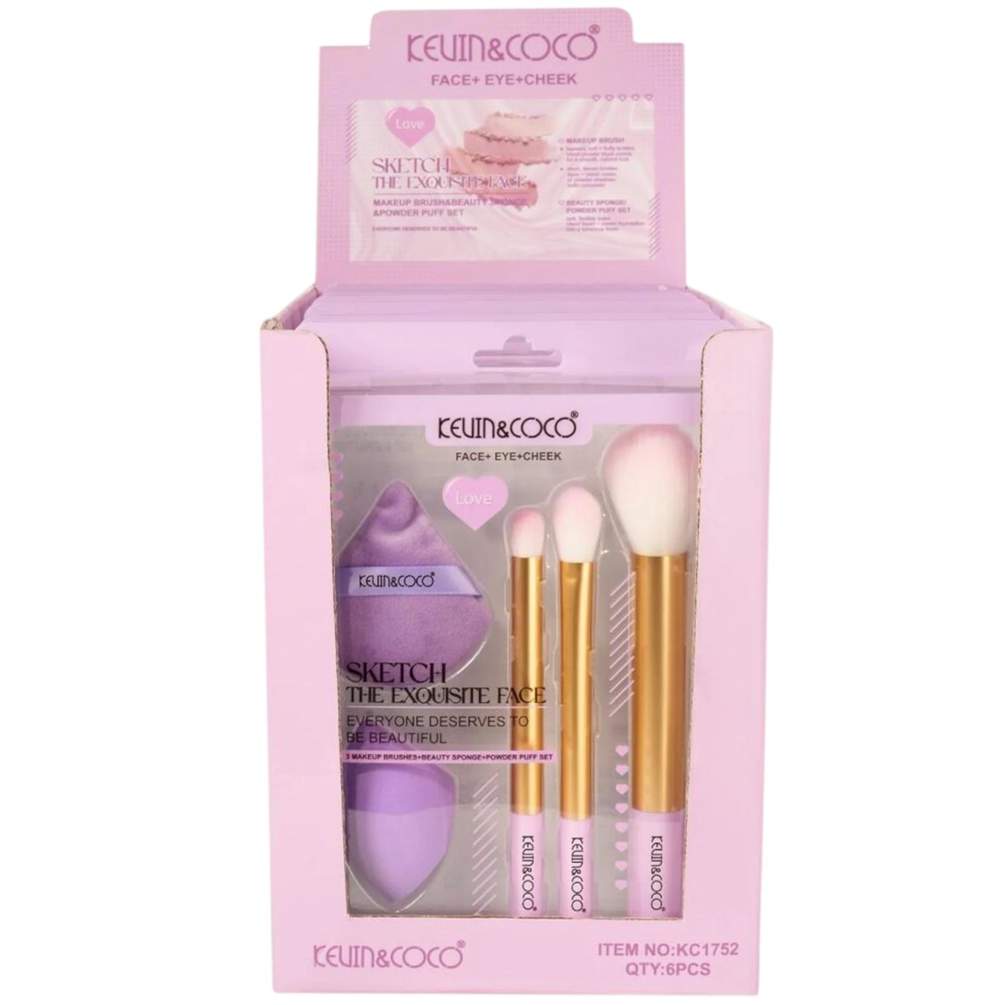 Set de Maquillaje Morado - Kevin & Coco | Cosméticos al por Mayor