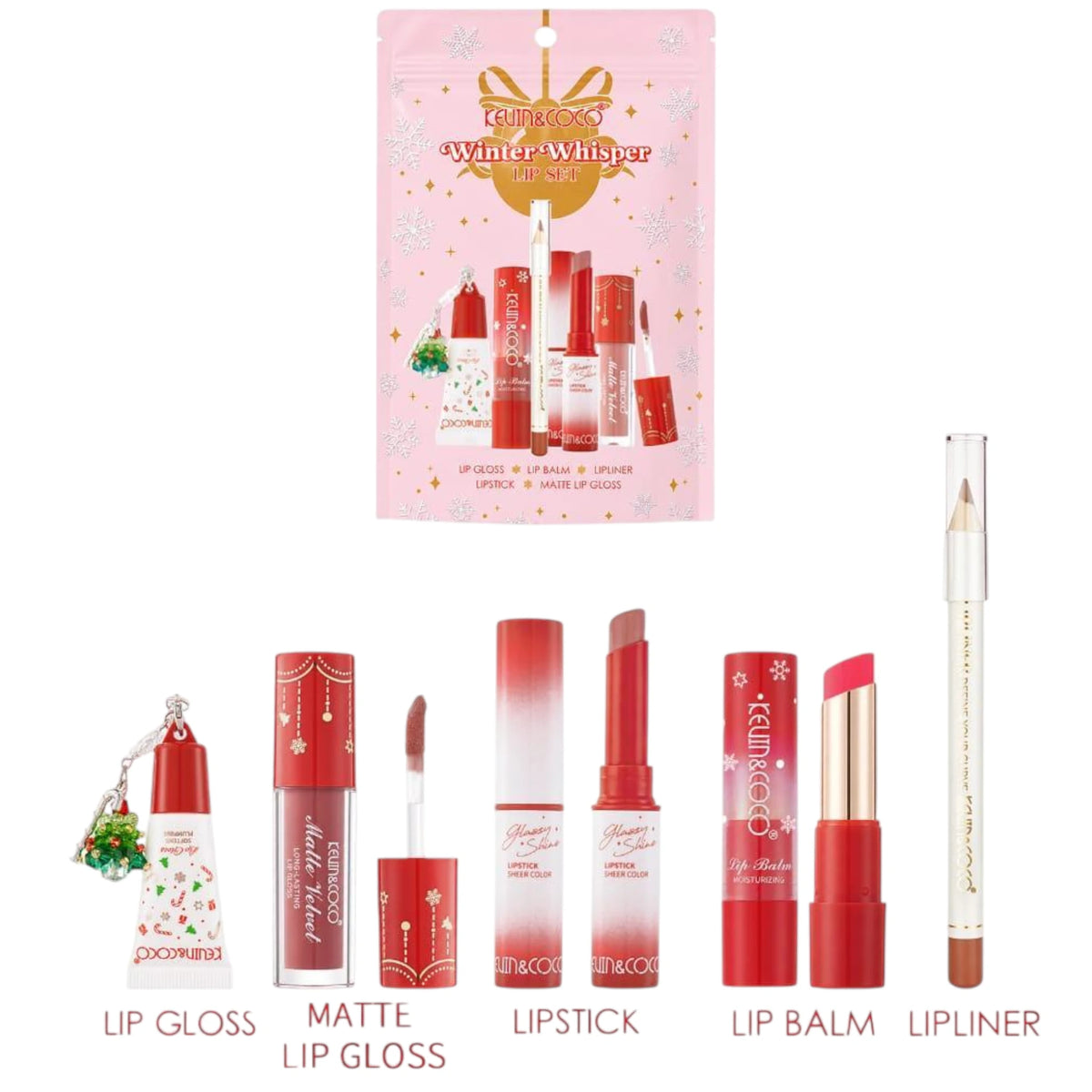 Set de Labiales Winter Whisper Kevin & Coco | Cosméticos al por Mayor