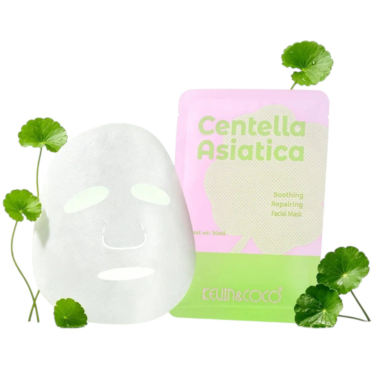 Mascarilla Centella Asiática - Kevin & Coco | Cosméticos al por Mayor
