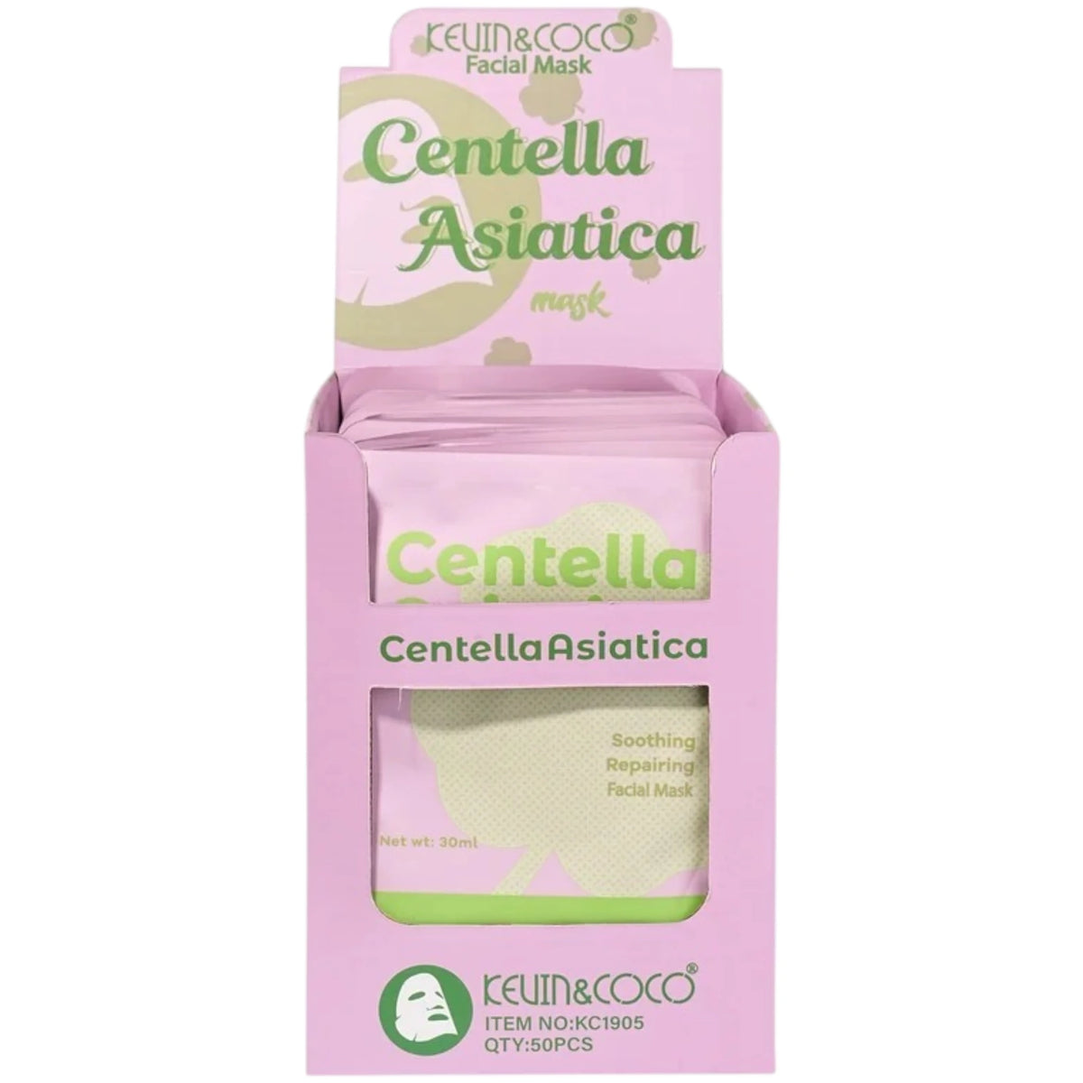 Mascarilla Centella Asiática - Kevin & Coco | Cosméticos al por Mayor