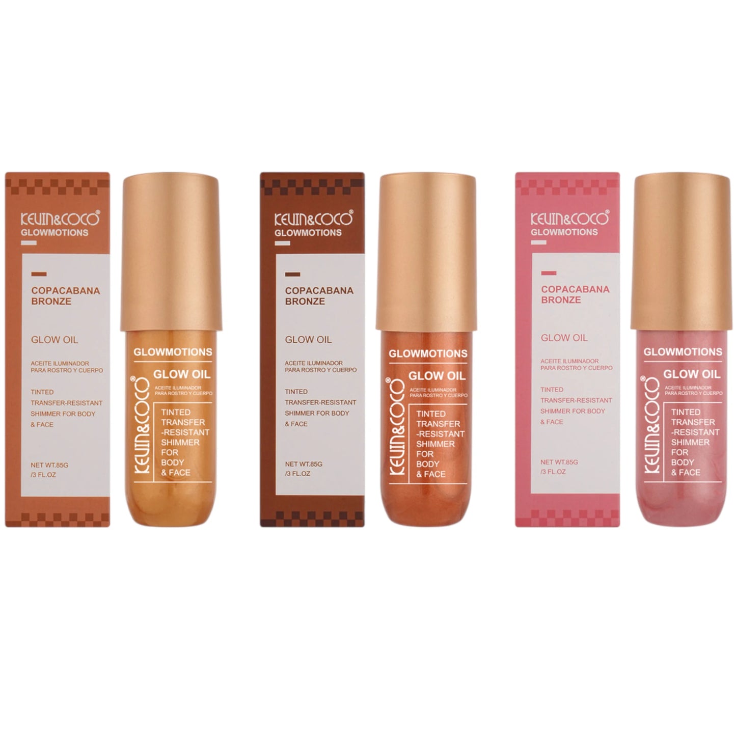 Aceite Corporal Glowmotions Kevin & Coco | Cosméticos al por Mayor